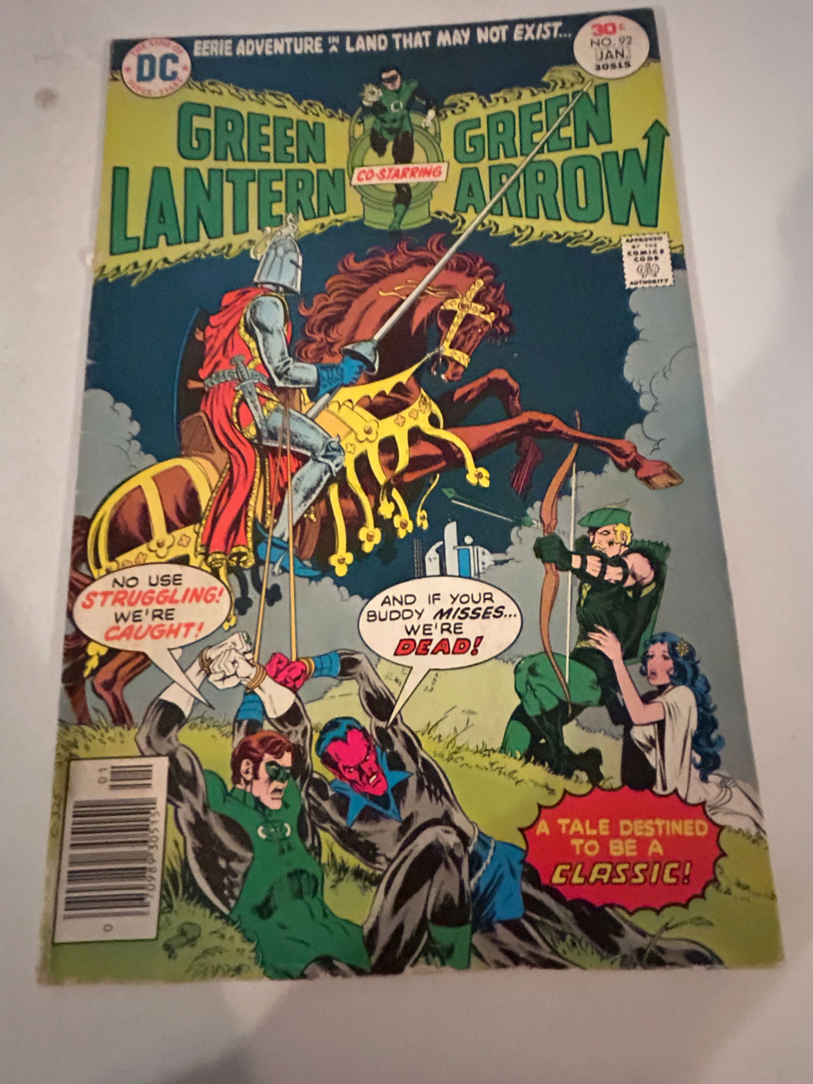 Vintage Comic Book Green Lantern Green Arrow # 92 (1 of 2)