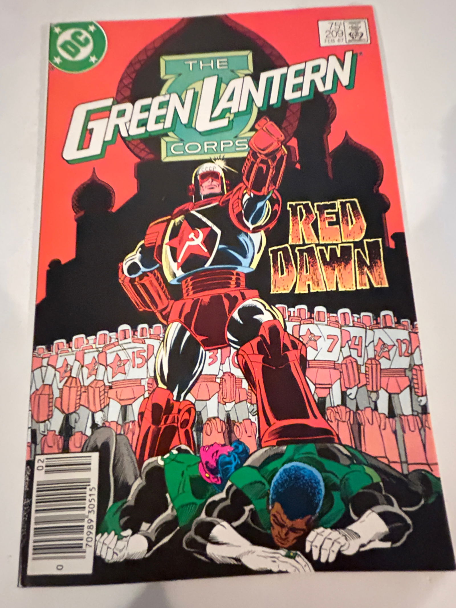 Vintage Comic Book Green Lantern Corps # 209 (1 of 2)