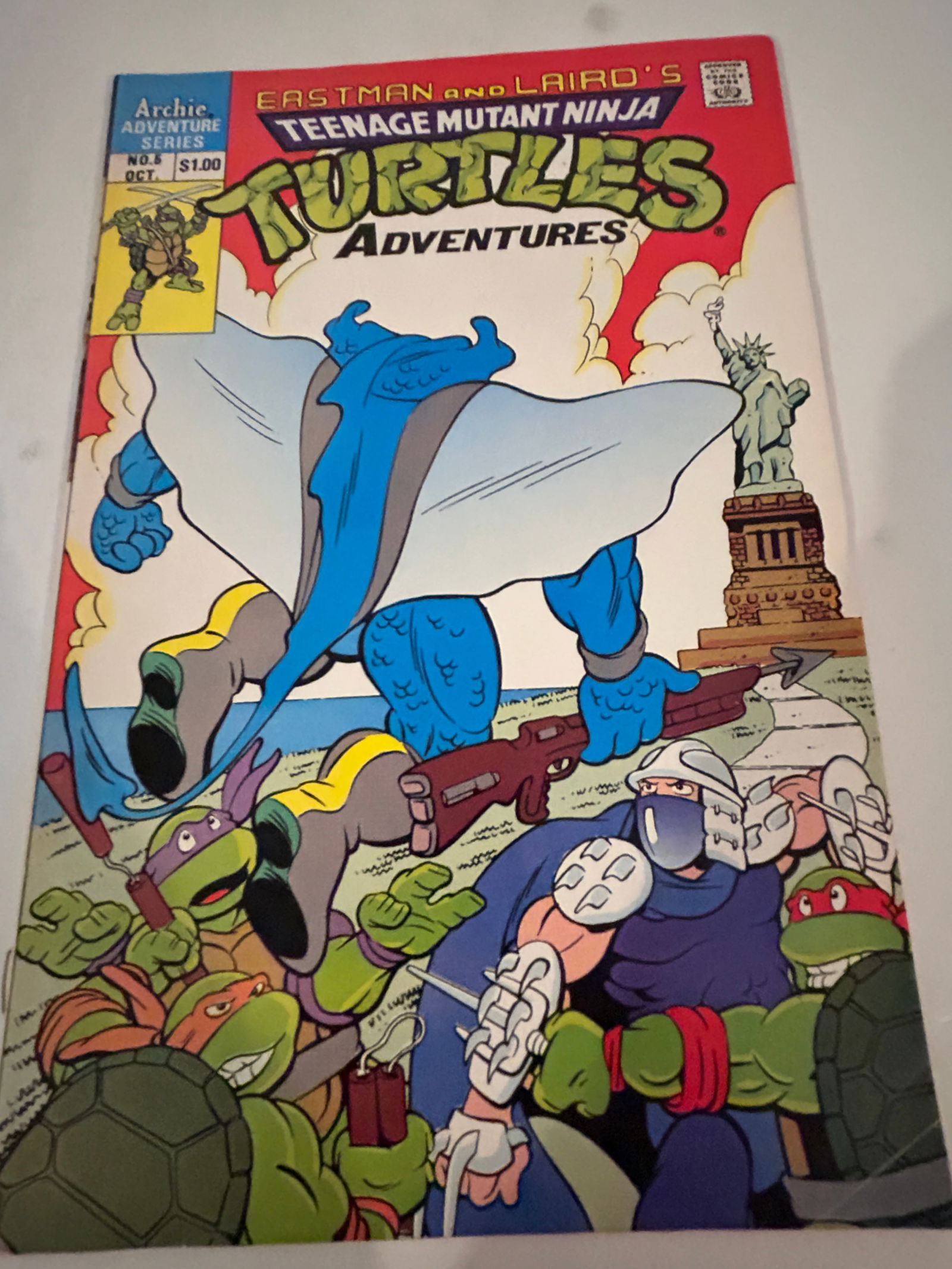 Vintage Comic Book Teenage Mutant Ninja Turtles # 5 Adventures (1 of 2)