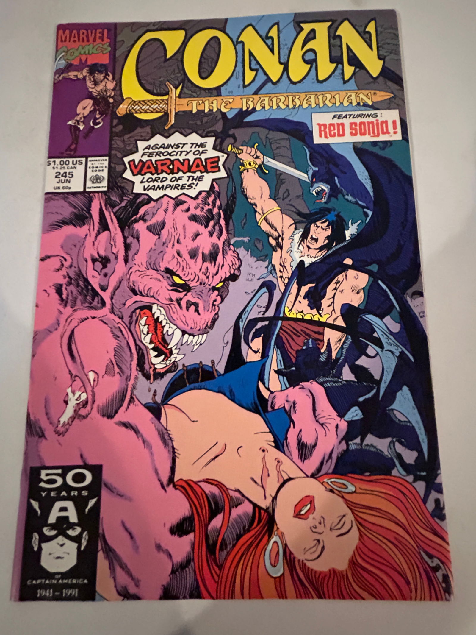 Vintage Comic Book Conan the Barbarian # 245 (1 of 2)