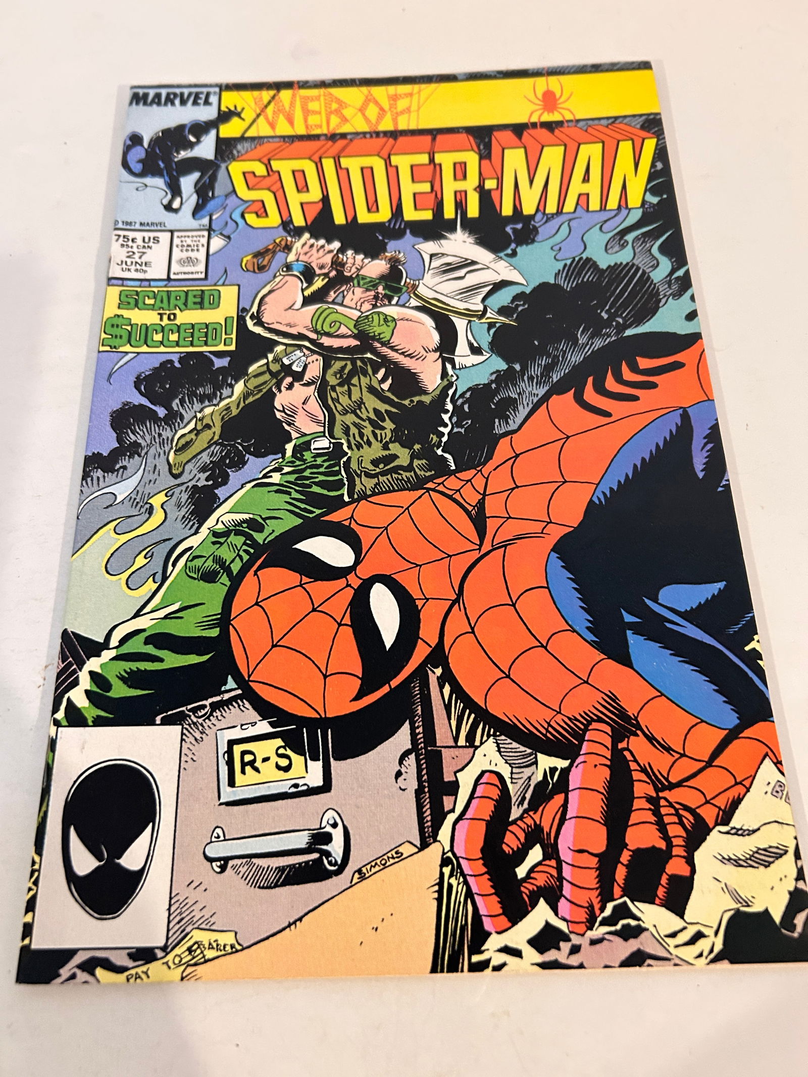 Vintage Comic Book Web of Spider-man # 27 (1 of 2)