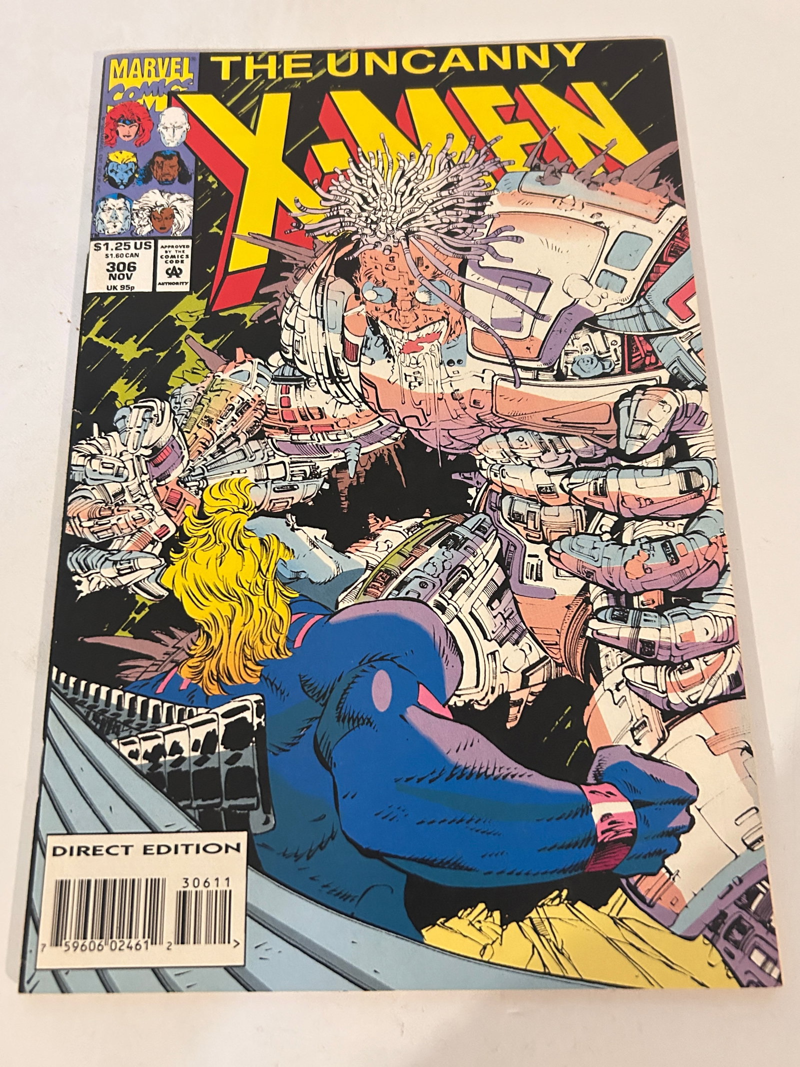 Vintage Comic Book Uncanny X-Men # 306: Vintage Comic Book Uncanny X-Men # 306 Please view all photos as they are part of the description and condition of this Item, Feel free to contact me with questions or picture requests! Used Item AS I
