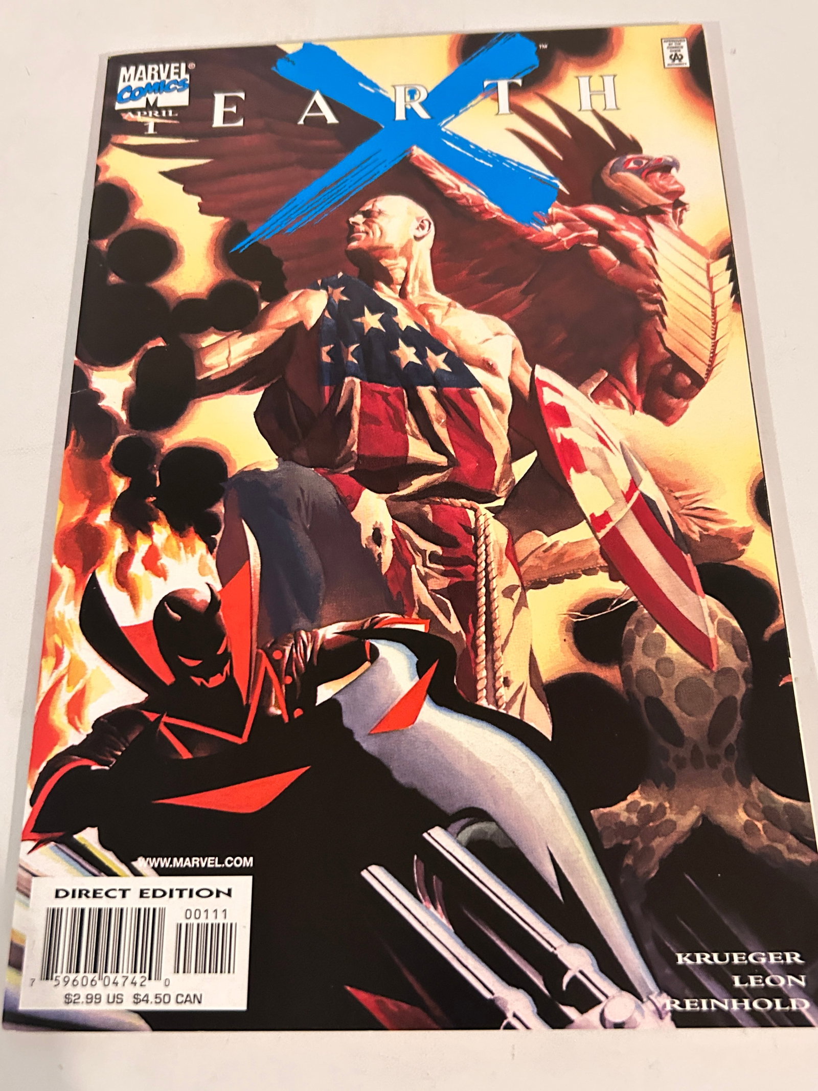 Vintage Comic Book Earth X # 1: Vintage Comic Book Earth X # 1 Please view all photos as they are part of the description and condition of this Item, Feel free to contact me with questions or picture requests! Used Item AS IS