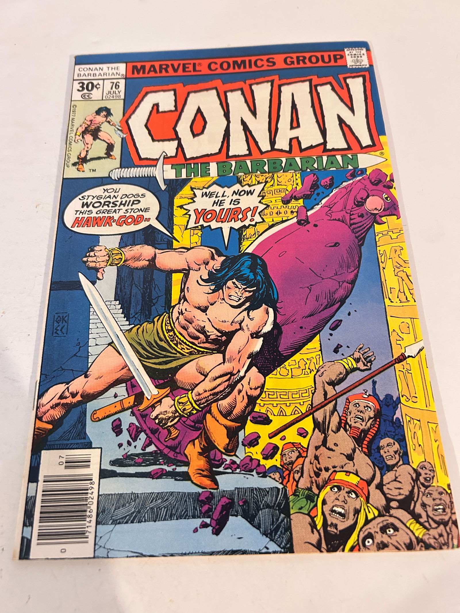 Vintage Comic Book Conan The Barbarian # 76: Vintage Comic Book Conan The Barbarian # 76 Please view all photos as they are part of the description and condition of this Item, Feel free to contact me with questions or picture requests! Used Item