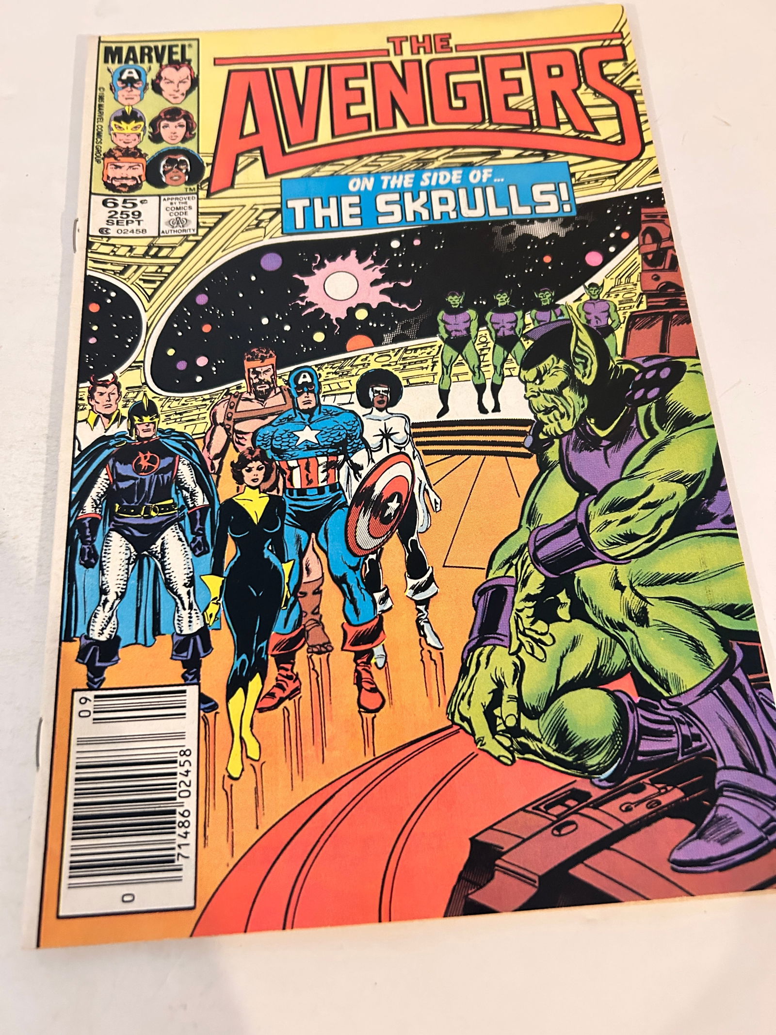 Vintage Comic Book the Avengers # 259 (1 of 2)