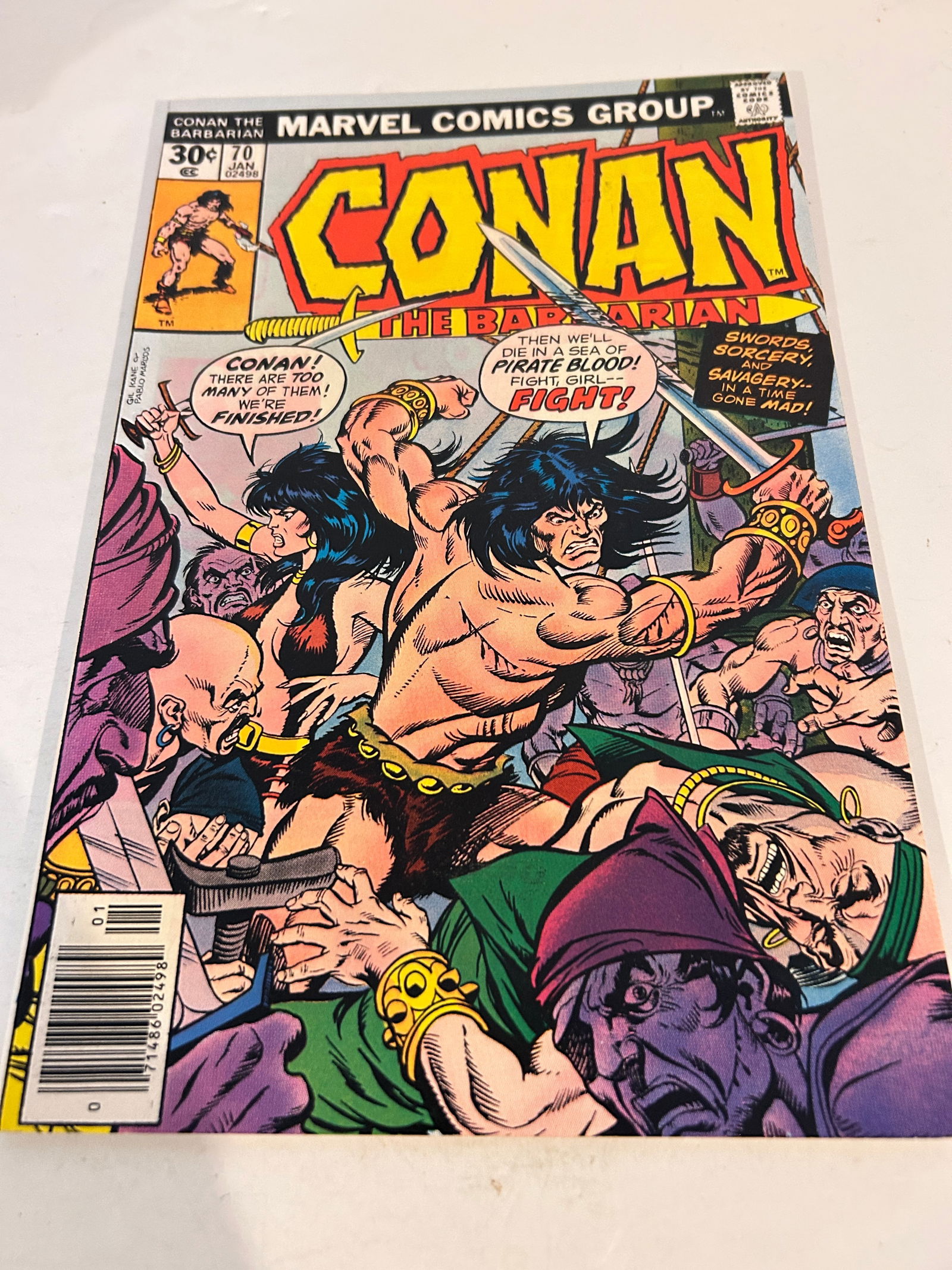 Vintage Comic Book Conan The Barbarian # 70: Vintage Comic Book Conan The Barbarian # 70 Please view all photos as they are part of the description and condition of this Item, Feel free to contact me with questions or picture requests! Used Item