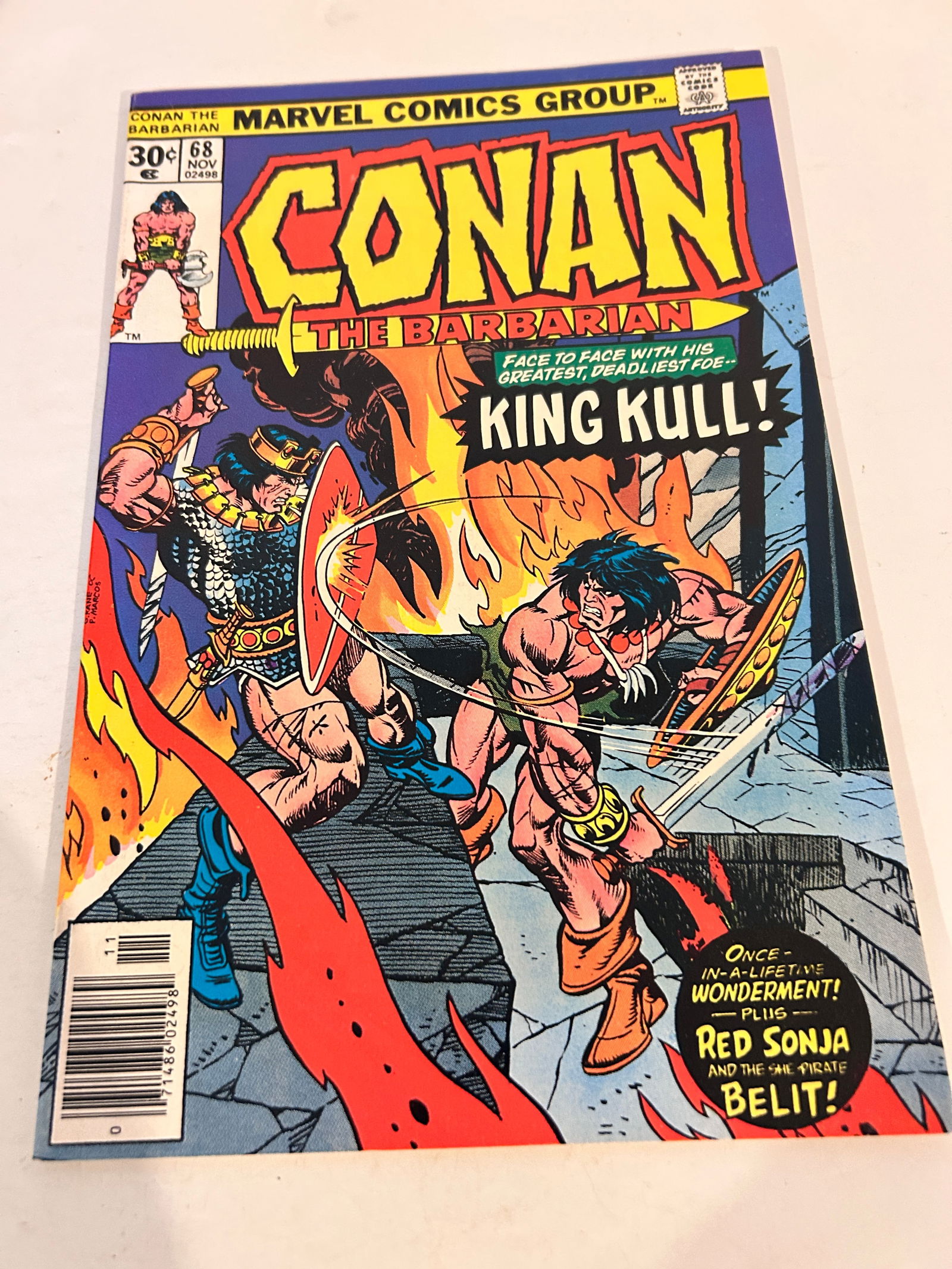 Vintage Comic Book Conan The Barbarian # 68: Vintage Comic Book Conan The Barbarian # 68 Please view all photos as they are part of the description and condition of this Item, Feel free to contact me with questions or picture requests! Used Item