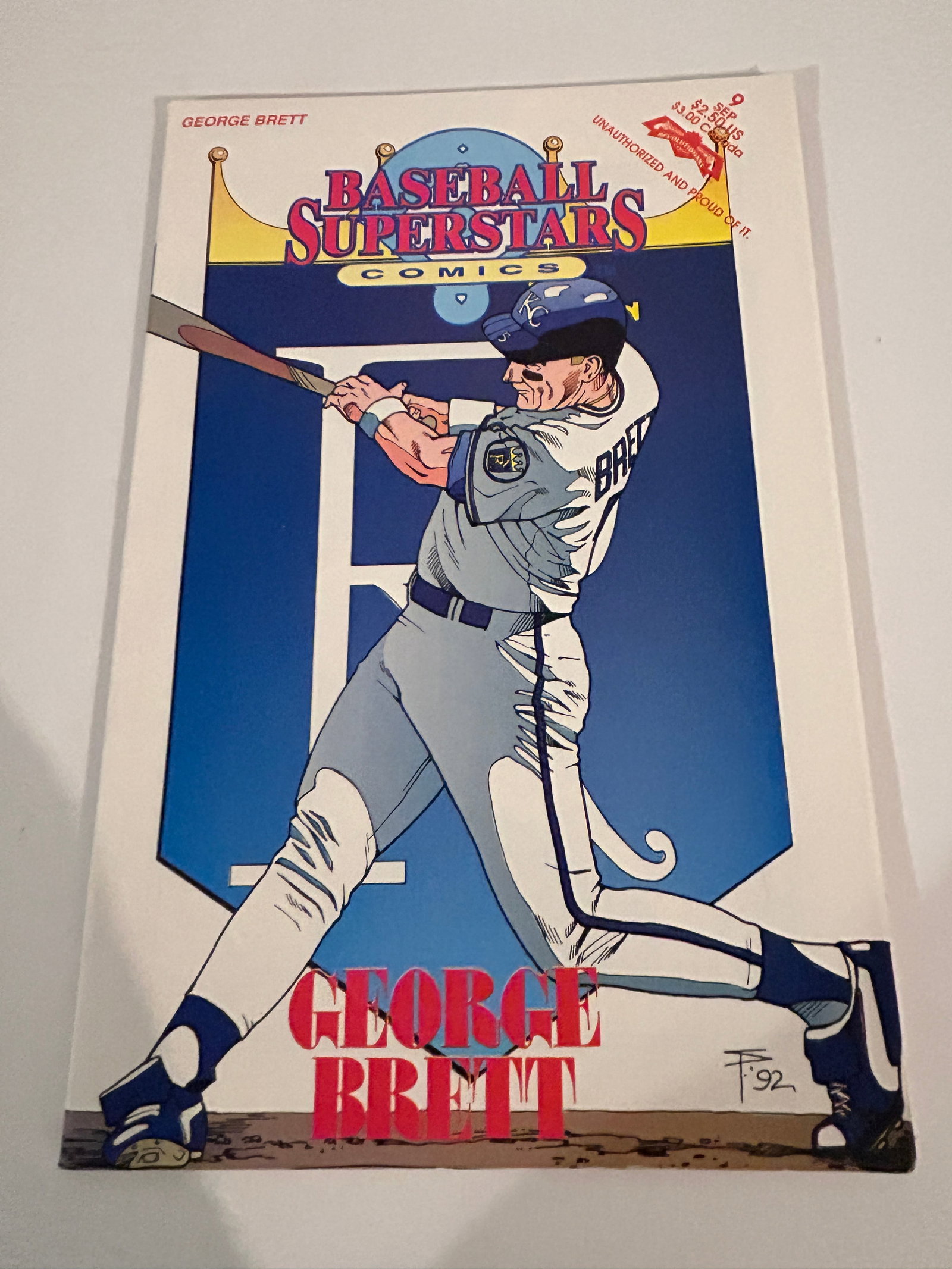 Vintage Comic Book George Brett # 9: Vintage Comic Book George Brett # 9 Please view all photos as they are part of the description and condition of this Item, Feel free to contact me with questions or picture requests! Used Item AS IS