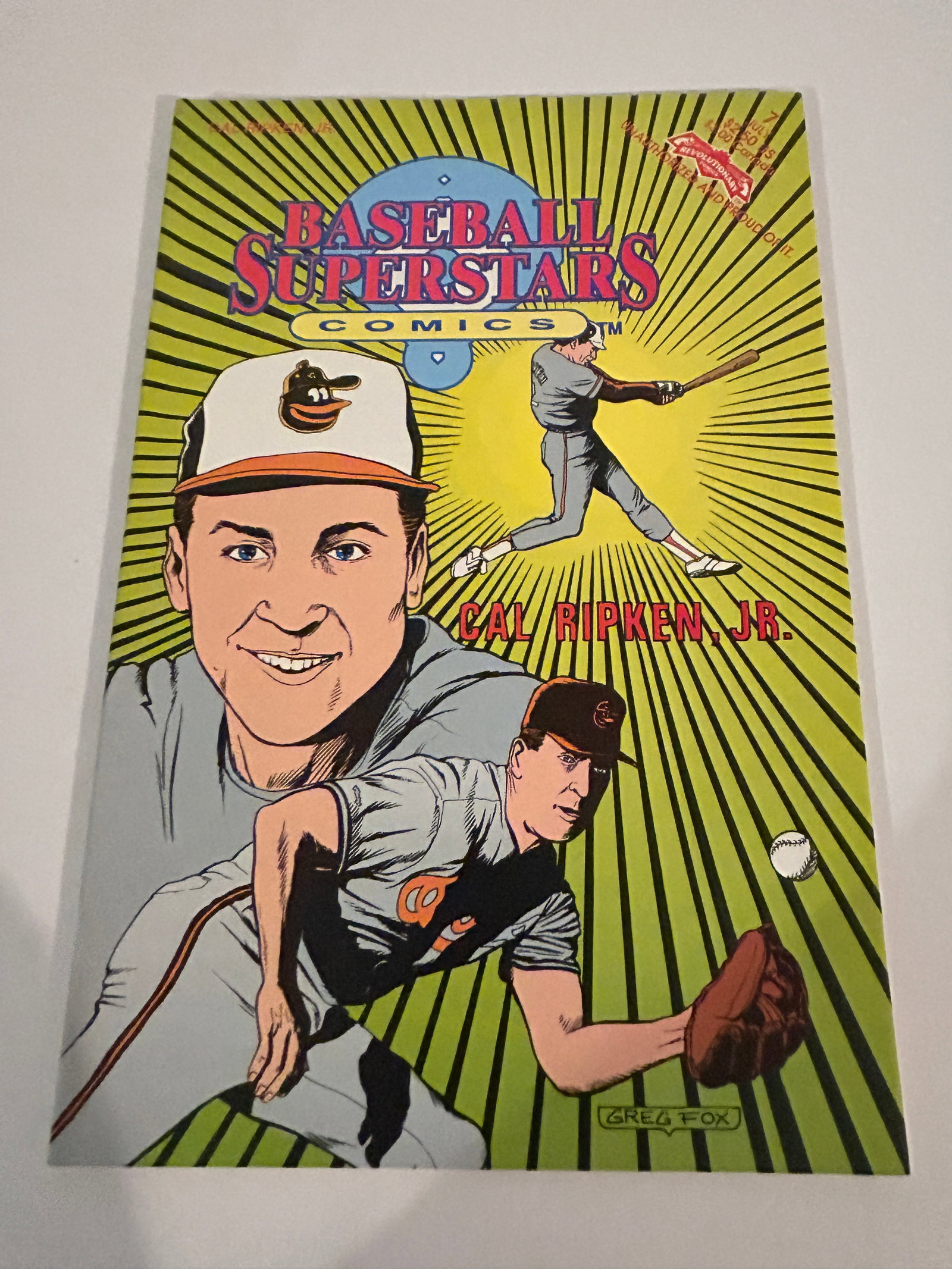 Vintage Comic Book Cal Ripken Jr # 7: Vintage Comic Book Cal Ripken Jr # 7 Please view all photos as they are part of the description and condition of this Item, Feel free to contact me with questions or picture requests! Used Item AS IS