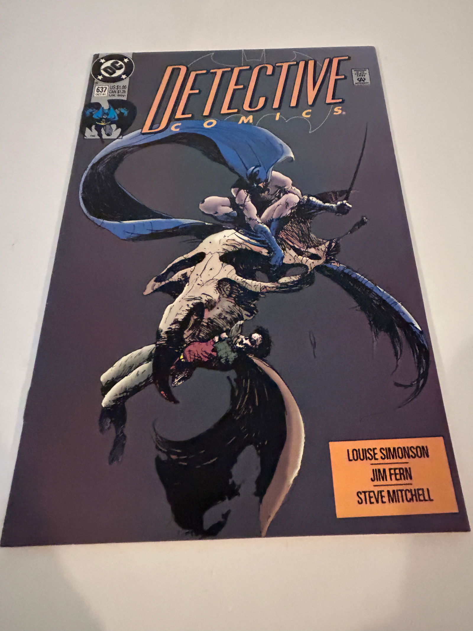 Vintage Comic Book Detective Comics # 637 (1 of 3)