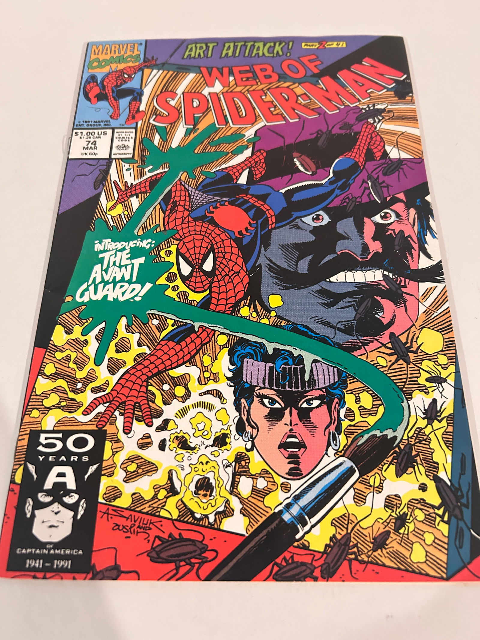 Vintage Comic Book Web of Spider-Man # 74 (1 of 3)