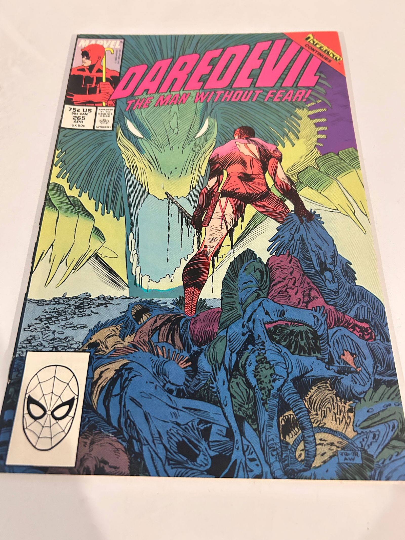 Vintage Comic Book Daredevil # 265 (1 of 3)
