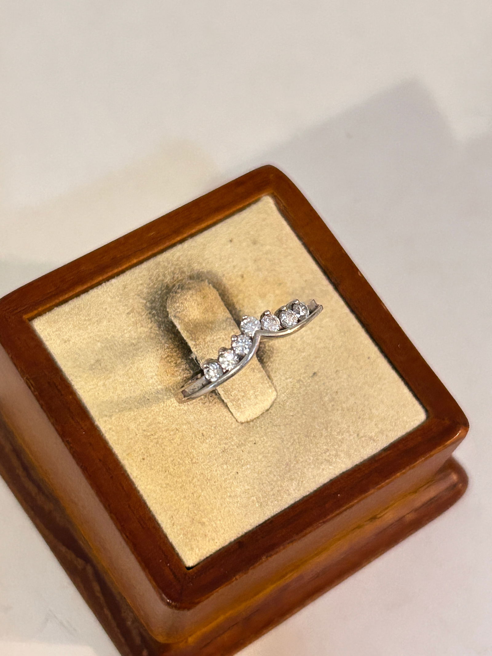 Vintage Sterling Silver CZ Band Ring Sz 10: Vintage Sterling Silver CZ Band Ring Sz 10 Please view all photos as they are part of the description and condition of this Item, Feel free to contact me with questions or picture requests! Used Item