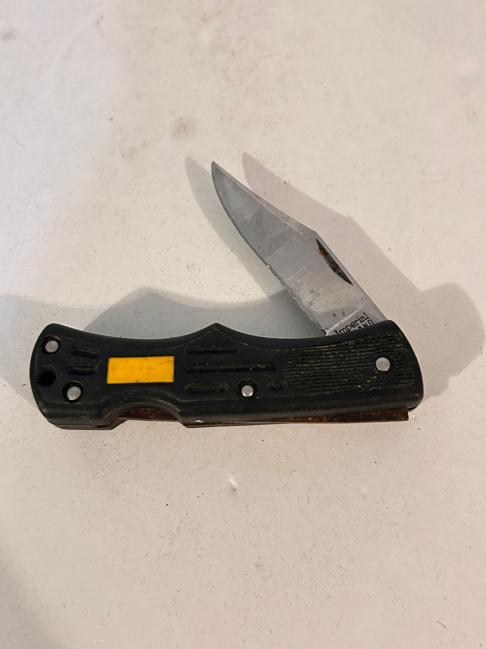 Vintage Imperial Ireland 6?? Pocket Knife Folding Lockback Single Serrated Blade (1 of 5)