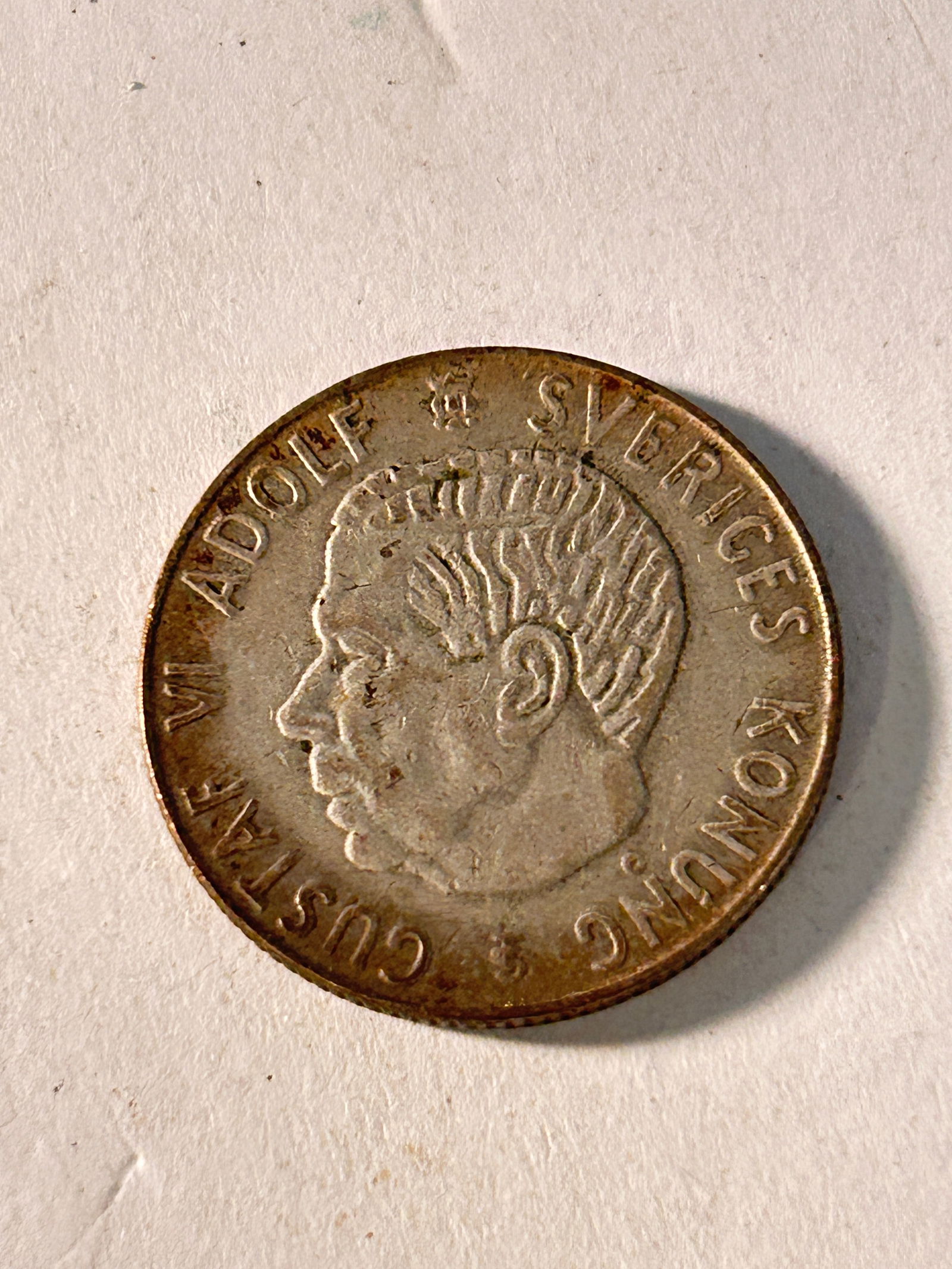 1957 Sweden 1 Krona Silver Coin Collectable (1 of 4)