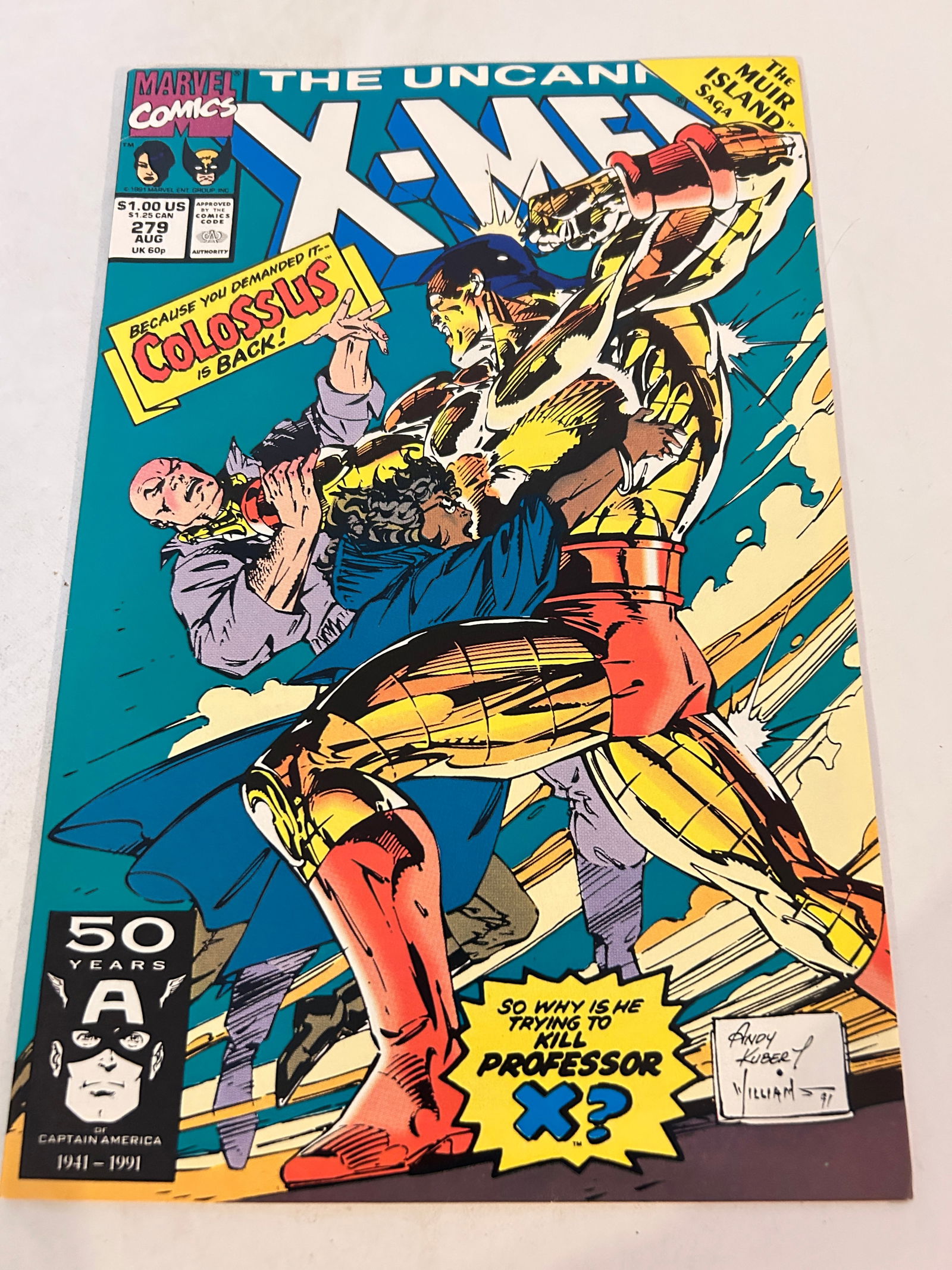 Vintage Comic Book Uncanny X-Men # 279: Vintage Comic Book Uncanny X-Men # 279 Please view all photos as they are part of the description and condition of this Item, Feel free to contact me with questions or picture requests! Used Item AS I