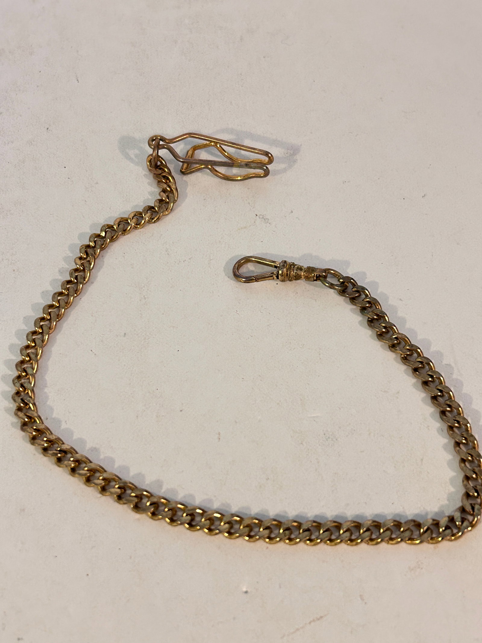 Vintage Pocket Watch Chain: Vintage Pocket Watch Chain Please view all photos as they are part of the description and condition of this Item, Feel free to contact me with questions or picture requests! Used Item AS IS