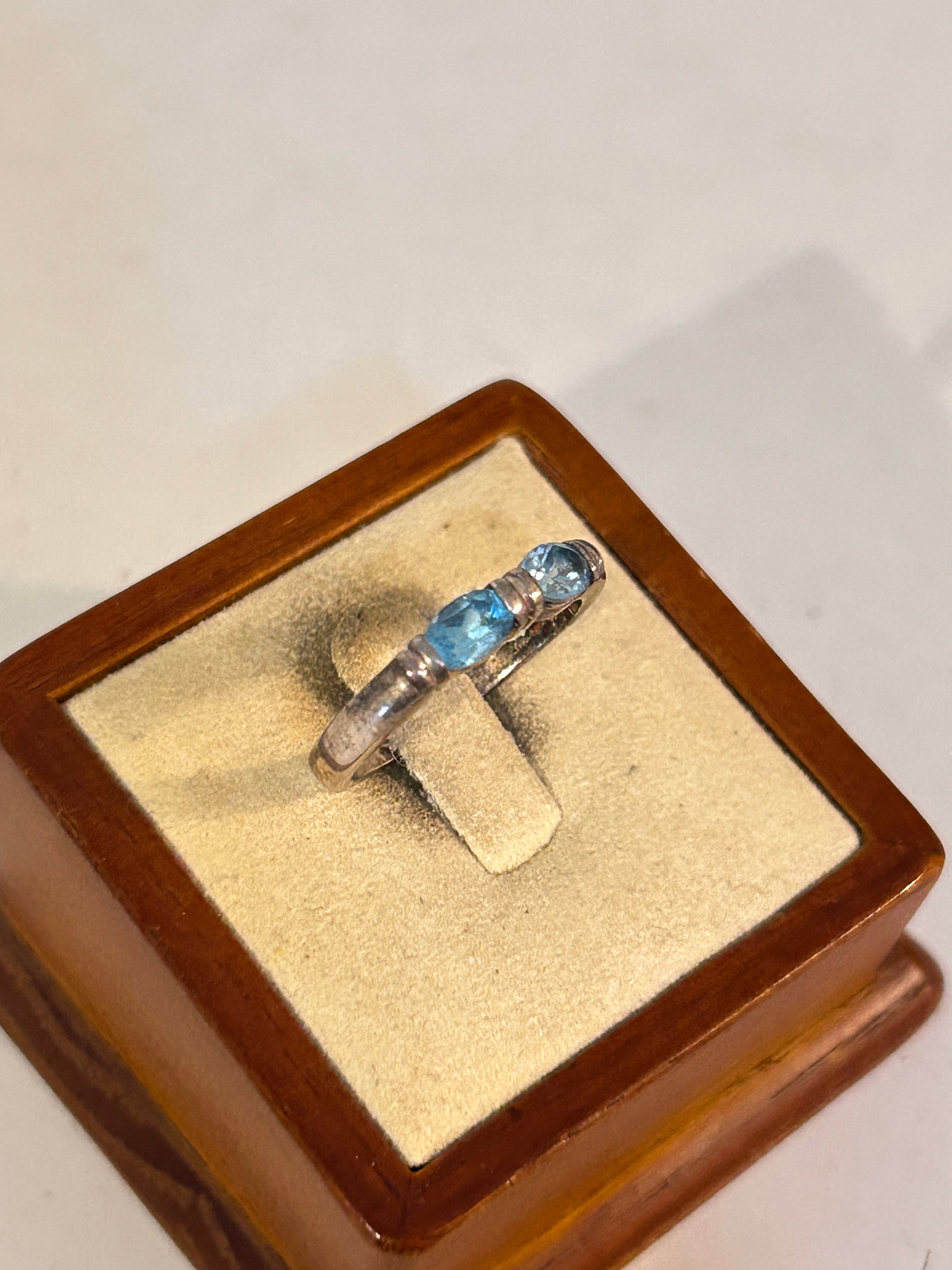 Vintage Sterling Silver CI Tested Topaz Ring Sz 9: Vintage Sterling Silver CI Tested Topaz Ring Sz 9 Please view all photos as they are part of the description and condition of this Item, Feel free to contact me with questions or picture requests! Use