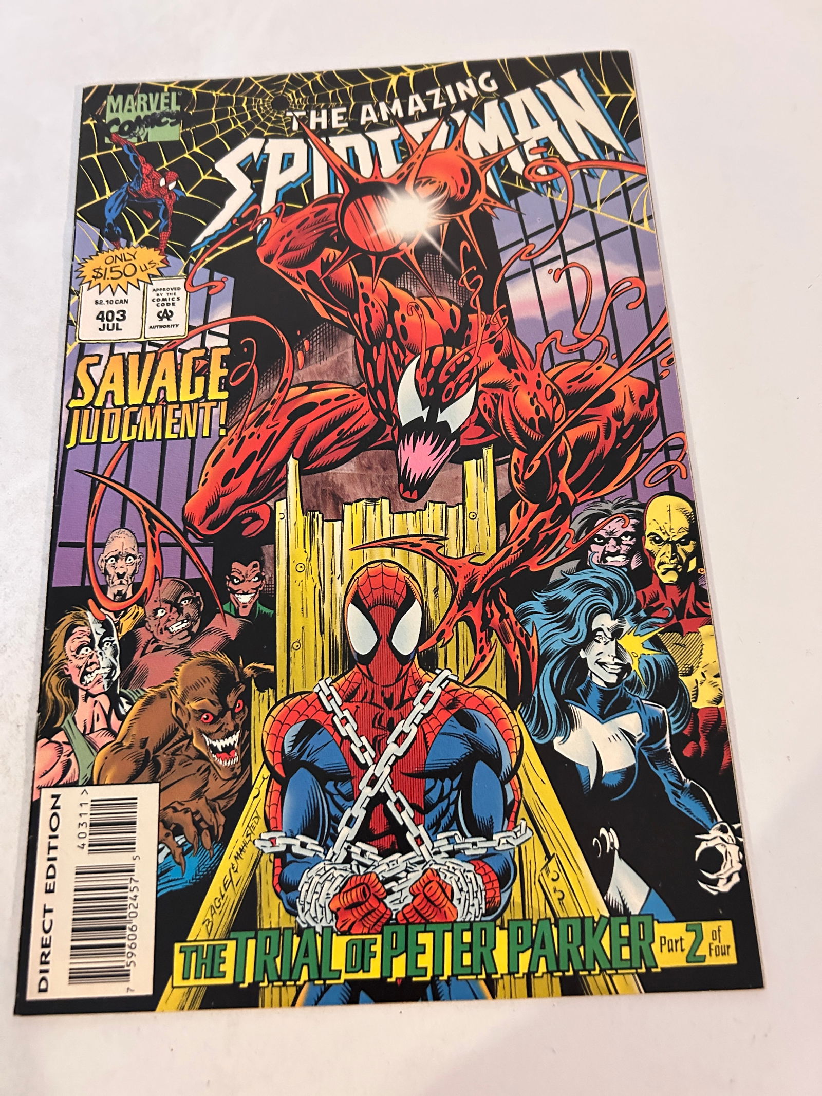 Vintage Comic Book The Amazing Spider-Man # 403: Vintage Comic Book The Amazing Spider-Man # 403 Please view all photos as they are part of the description and condition of this Item, Feel free to contact me with questions or picture requests! Used