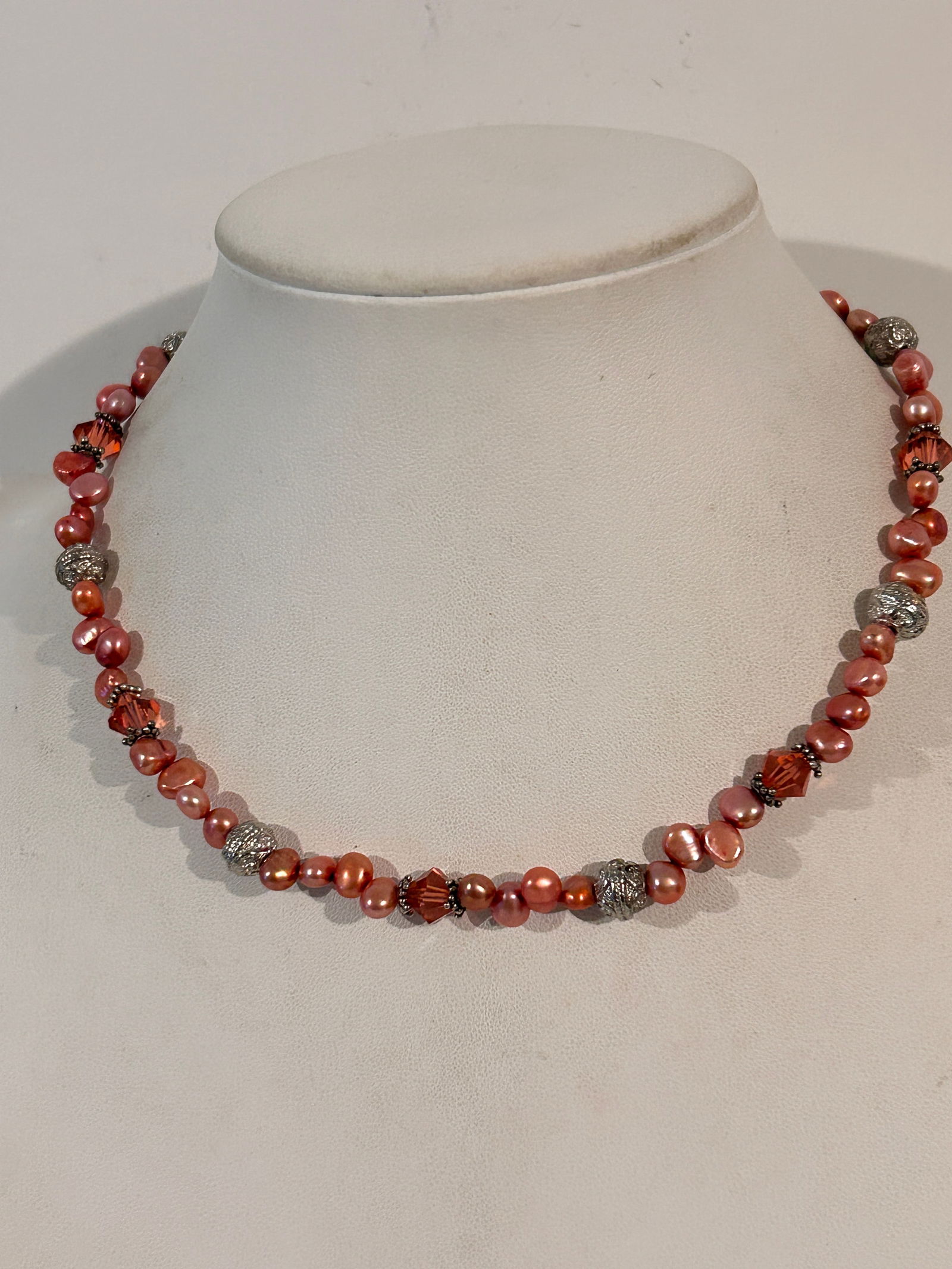 Vintage Sterling Silver Swarovski Crystal Necklace 17": Vintage Sterling Silver Swarovski Crystal Necklace 17" Please view all photos as they are part of the description and condition of this Item, Feel free to contact me with questions or picture requests