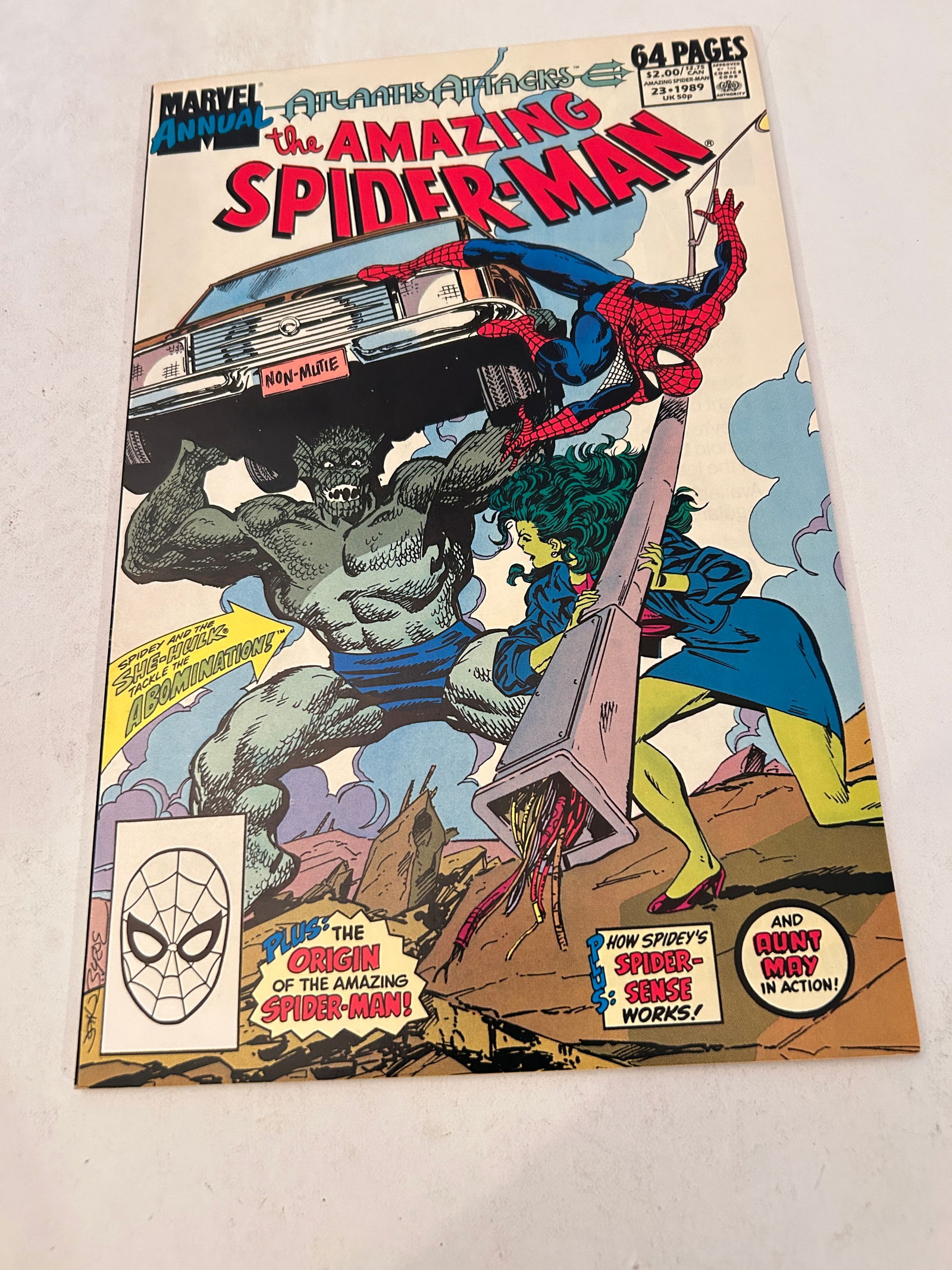 Vintage Comic Book Amazing Spider-Man # 23 Annual: Vintage Comic Book Amazing Spider-Man # 23 Annual Please view all photos as they are part of the description and condition of this Item, Feel free to contact me with questions or picture requests! Use