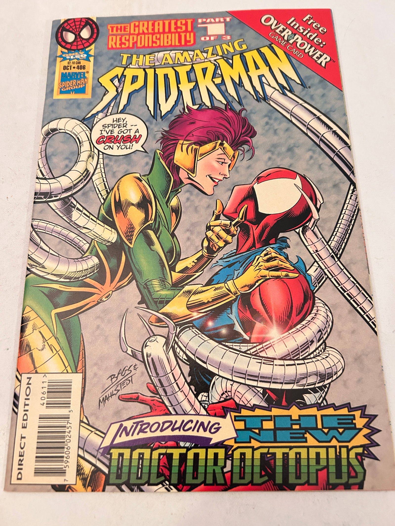 Vintage Comic Book Amazing Spider-Man # 406: Vintage Comic Book Amazing Spider-Man # 406 Please view all photos as they are part of the description and condition of this Item, Feel free to contact me with questions or picture requests! Used Item