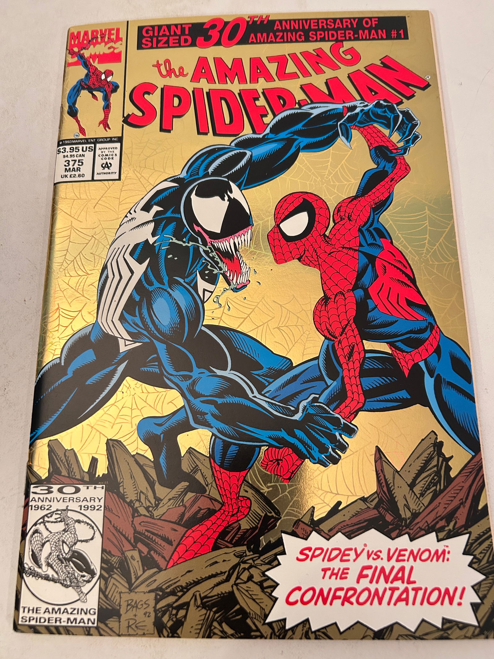 Vintage Comic Book the Amazing Spider-Man # 375: Vintage Comic Book the Amazing Spider-Man # 375 Please view all photos as they are part of the description and condition of this Item, Feel free to contact me with questions or picture requests! Used