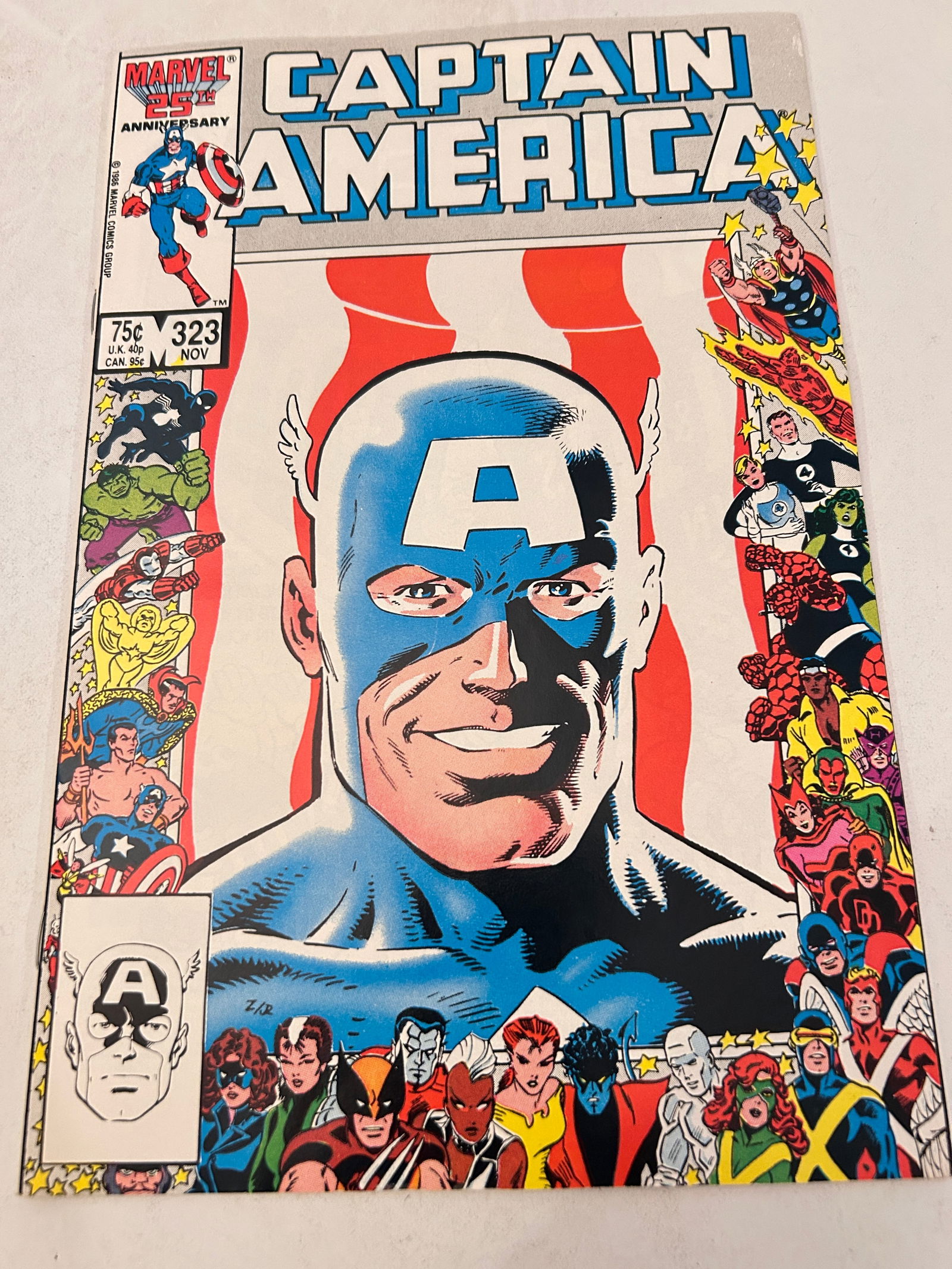 Vintage Comic Book Captain America # 323: Vintage Comic Book Captain America # 323 Please view all photos as they are part of the description and condition of this Item, Feel free to contact me with questions or picture requests! Used Item AS