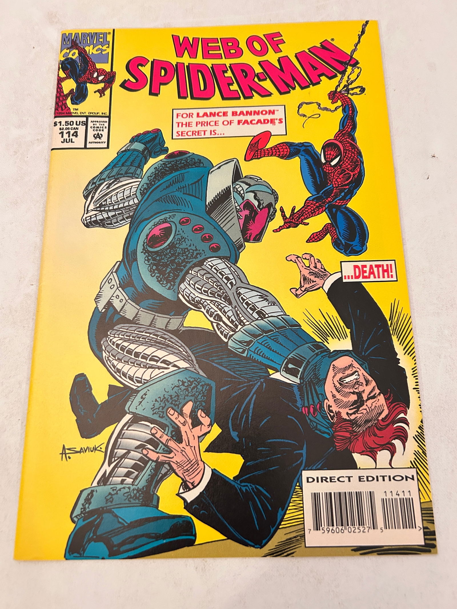 Vintage Comic Book the Web of Spider-Man # 114: Vintage Comic Book the Web of Spider-Man # 114 Please view all photos as they are part of the description and condition of this Item, Feel free to contact me with questions or picture requests! Used I