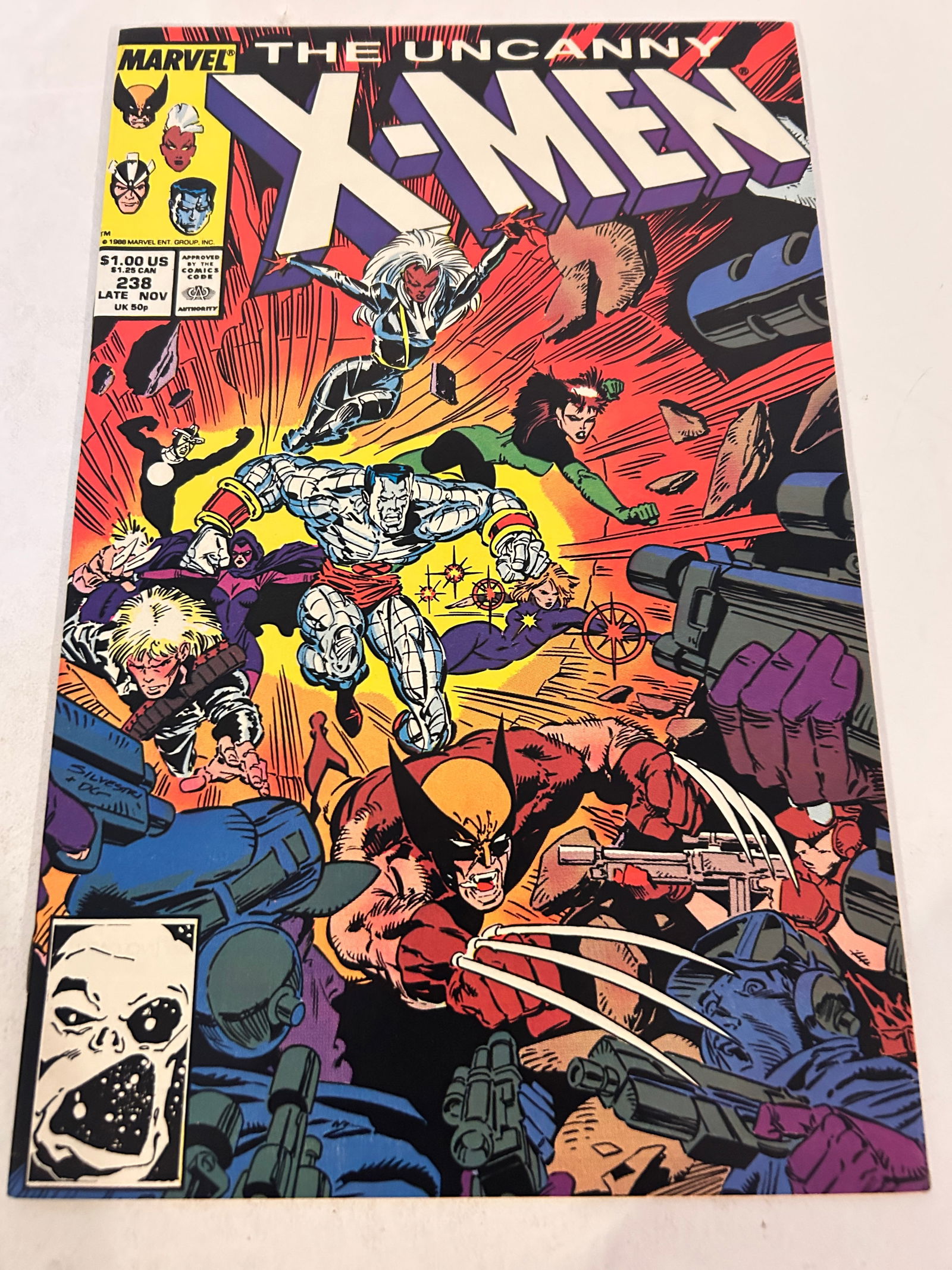 Vintage Comic Book Uncanny X-Men # 238: Vintage Comic Book Uncanny X-Men # 238 Please view all photos as they are part of the description and condition of this Item, Feel free to contact me with questions or picture requests! Used Item AS I