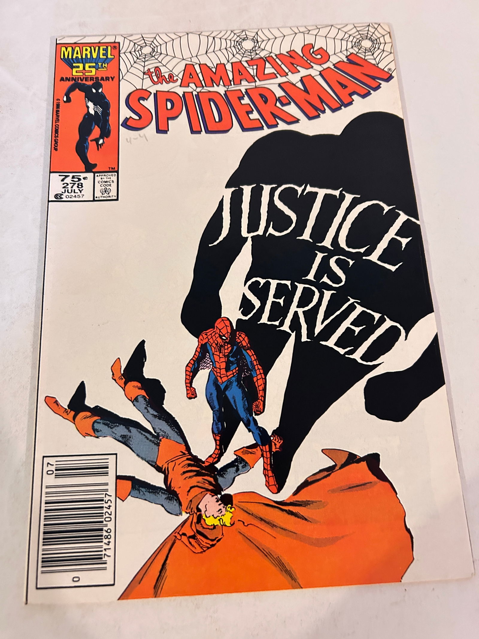 Vintage Comic Book The Amazing Spider-Man # 278: Vintage Comic Book The Amazing Spider-Man # 278 Please view all photos as they are part of the description and condition of this Item, Feel free to contact me with questions or picture requests! Used