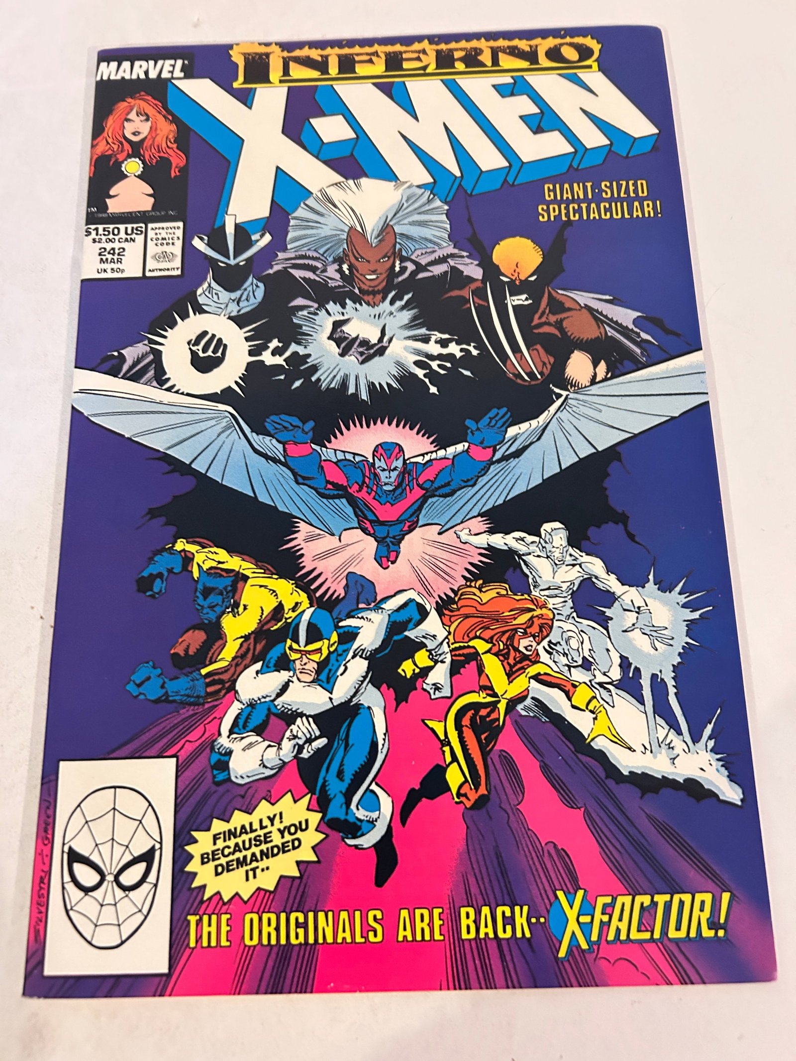 Vintage Comic Book Uncanny X-Men # 242: Vintage Comic Book Uncanny X-Men # 242 Please view all photos as they are part of the description and condition of this Item, Feel free to contact me with questions or picture requests! Used Item AS I