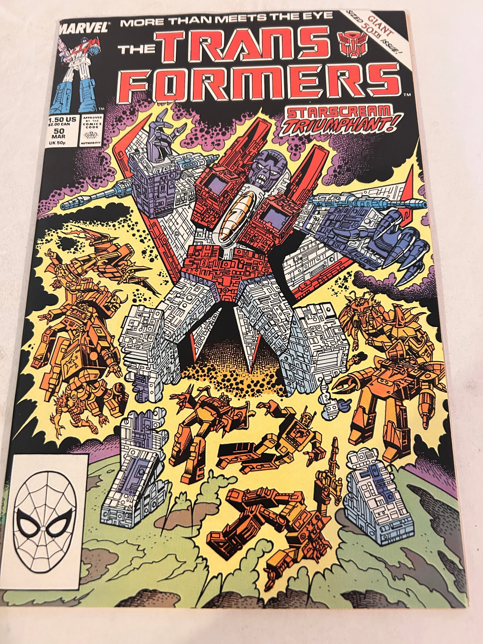 Vintage Comic Book The Transformers # 50: Vintage Comic Book The Transformers # 50 Please view all photos as they are part of the description and condition of this Item, Feel free to contact me with questions or picture requests! Used Item AS