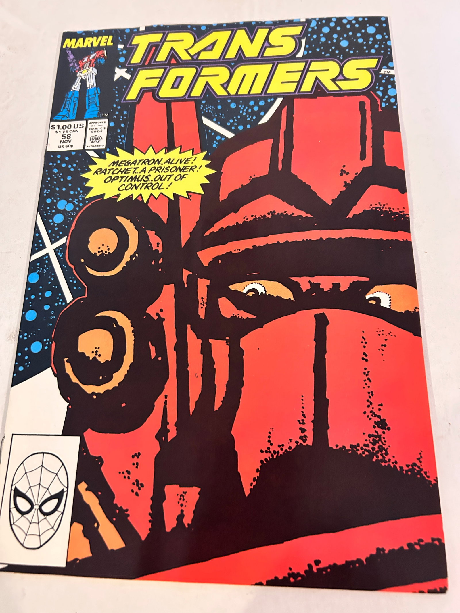 Vintage Comic Book The Transformers # 58: Vintage Comic Book The Transformers # 58 Please view all photos as they are part of the description and condition of this Item, Feel free to contact me with questions or picture requests! Used Item AS