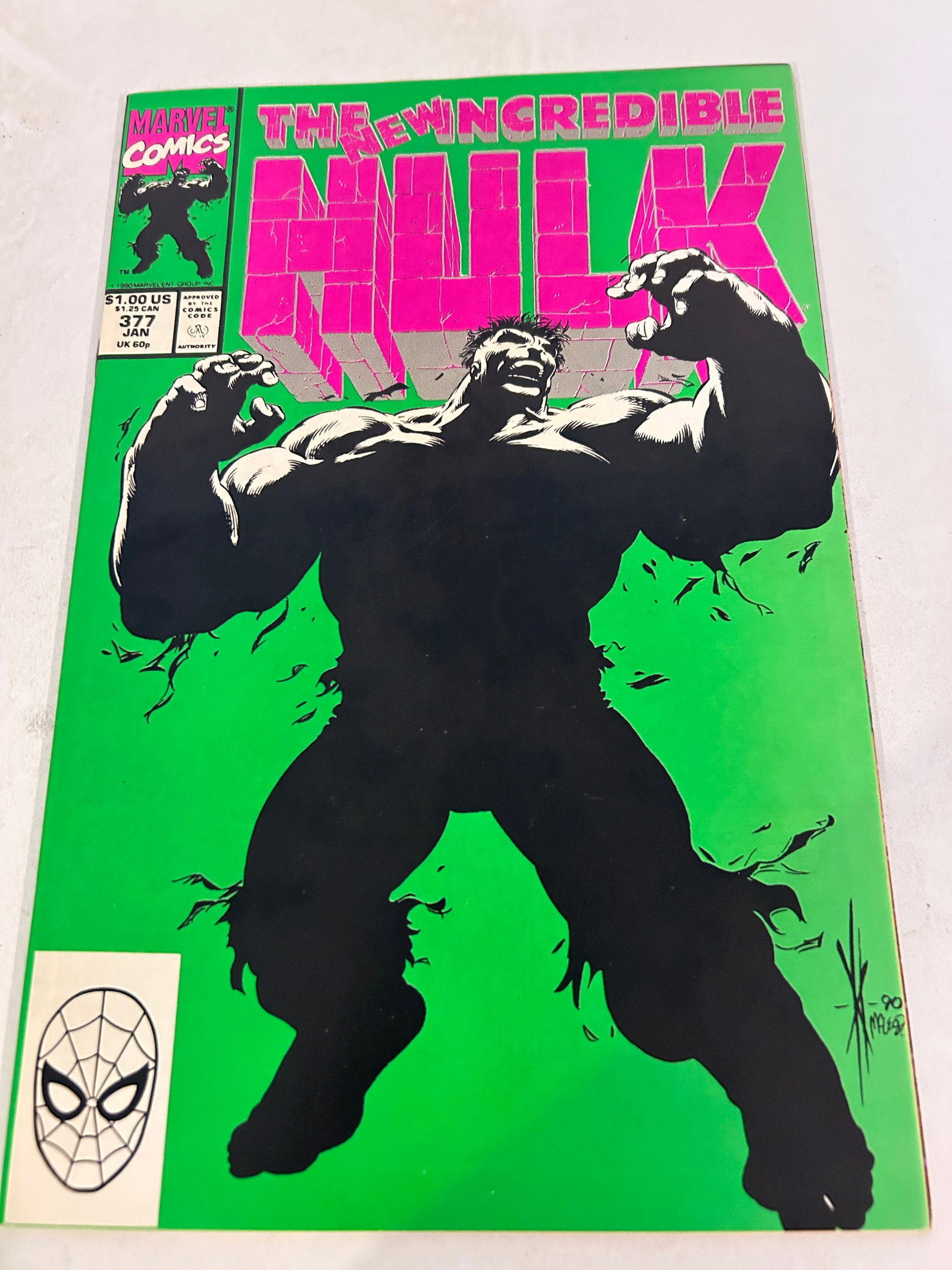 Vintage Comic Book The Incredible Hulk # 377 (1 of 2)