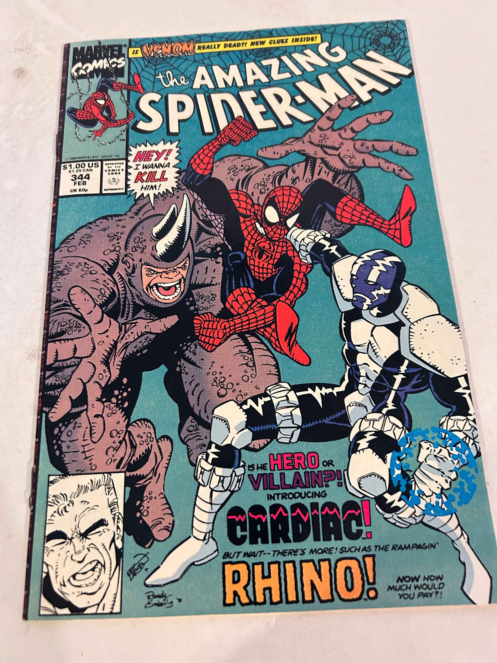 Vintage Comic Book The Amazing Spider-Man # 344: Vintage Comic Book The Amazing Spider-Man # 344 Please view all photos as they are part of the description and condition of this Item, Feel free to contact me with questions or picture requests! Used 