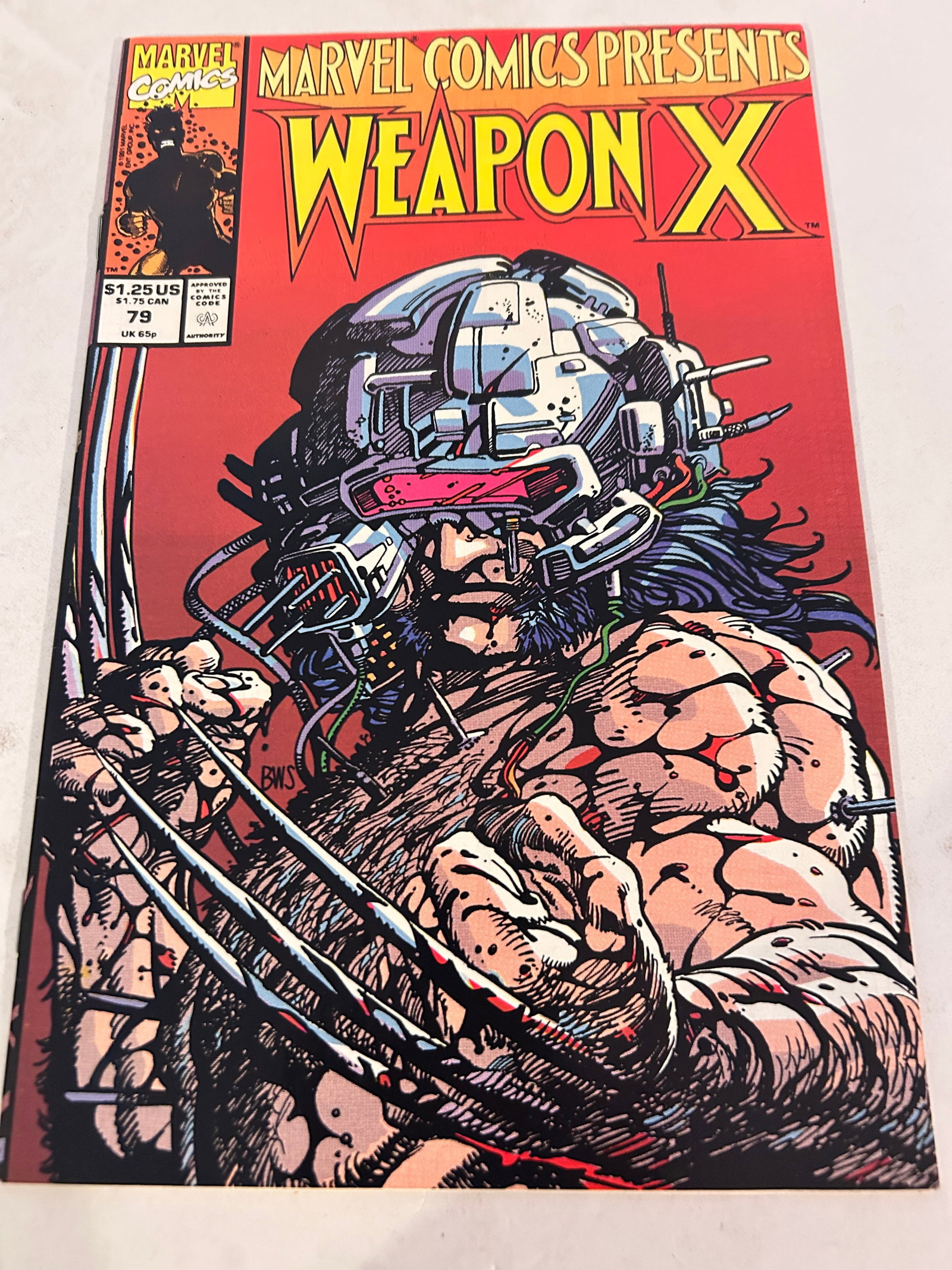 Vintage Comic Book Marvel Comics PRESENTS Weapon X # 79 (1 of 2)
