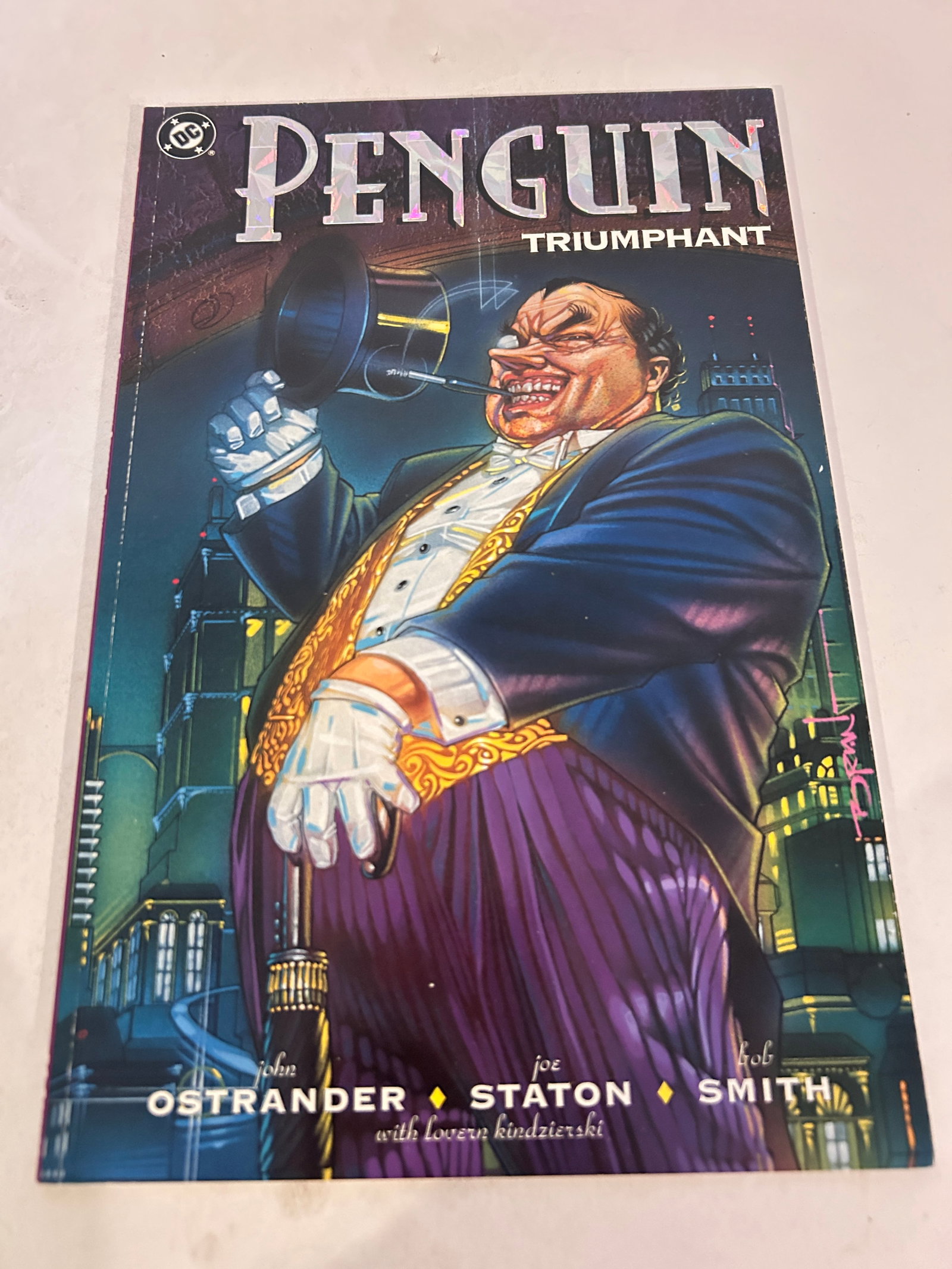 Vintage Comic Book Penguin Triumphant (1 of 2)