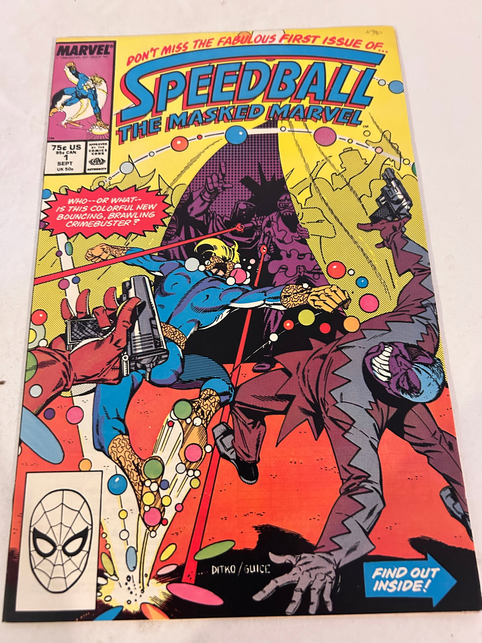 Vintage Comic Book Speedball # 1 (1 of 2)