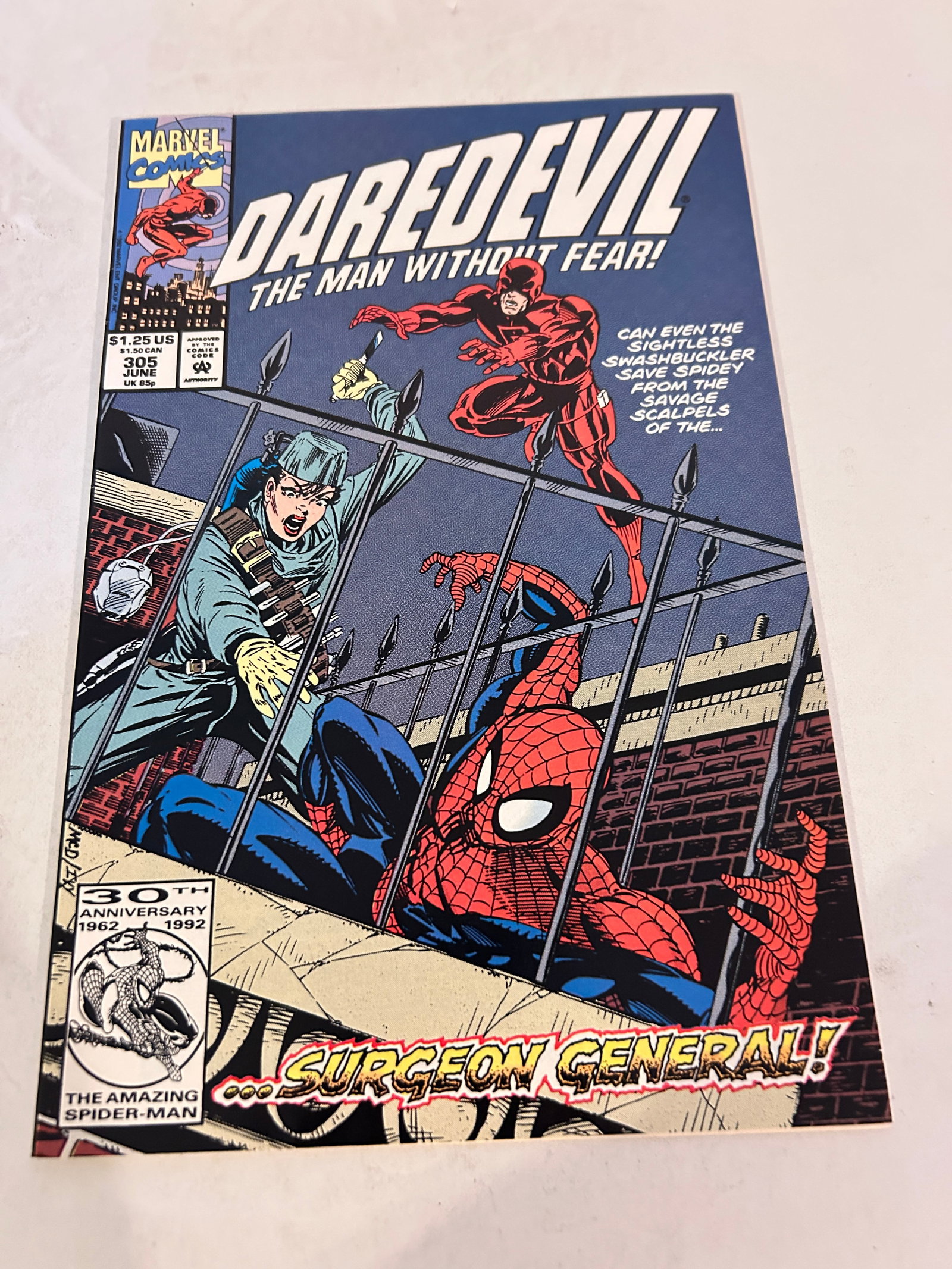 Vintage Comic Book Daredevil # 305 (1 of 2)