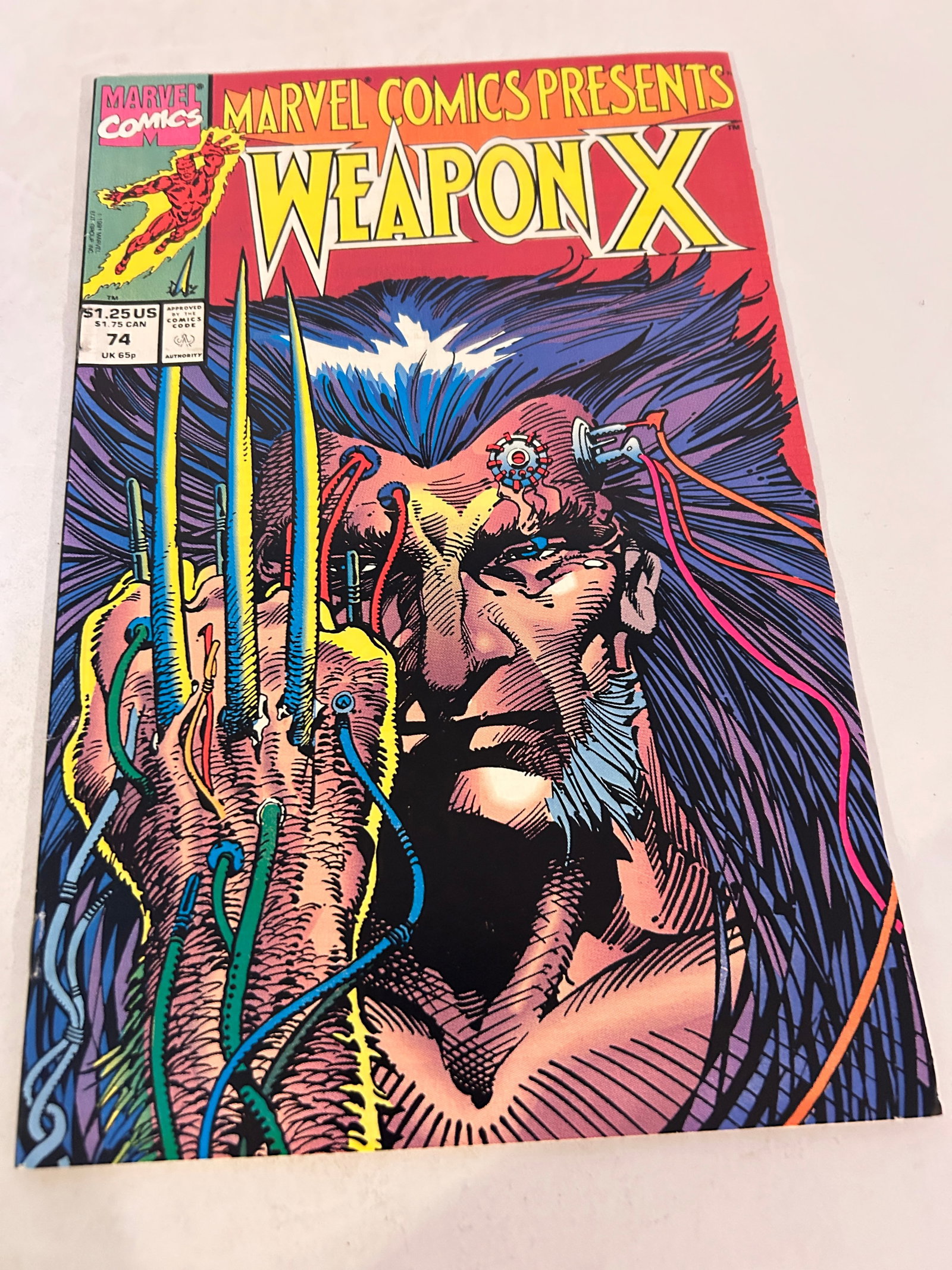 Vintage Comic Book Marvel Comics Presents WeaponX # 74 (1 of 2)