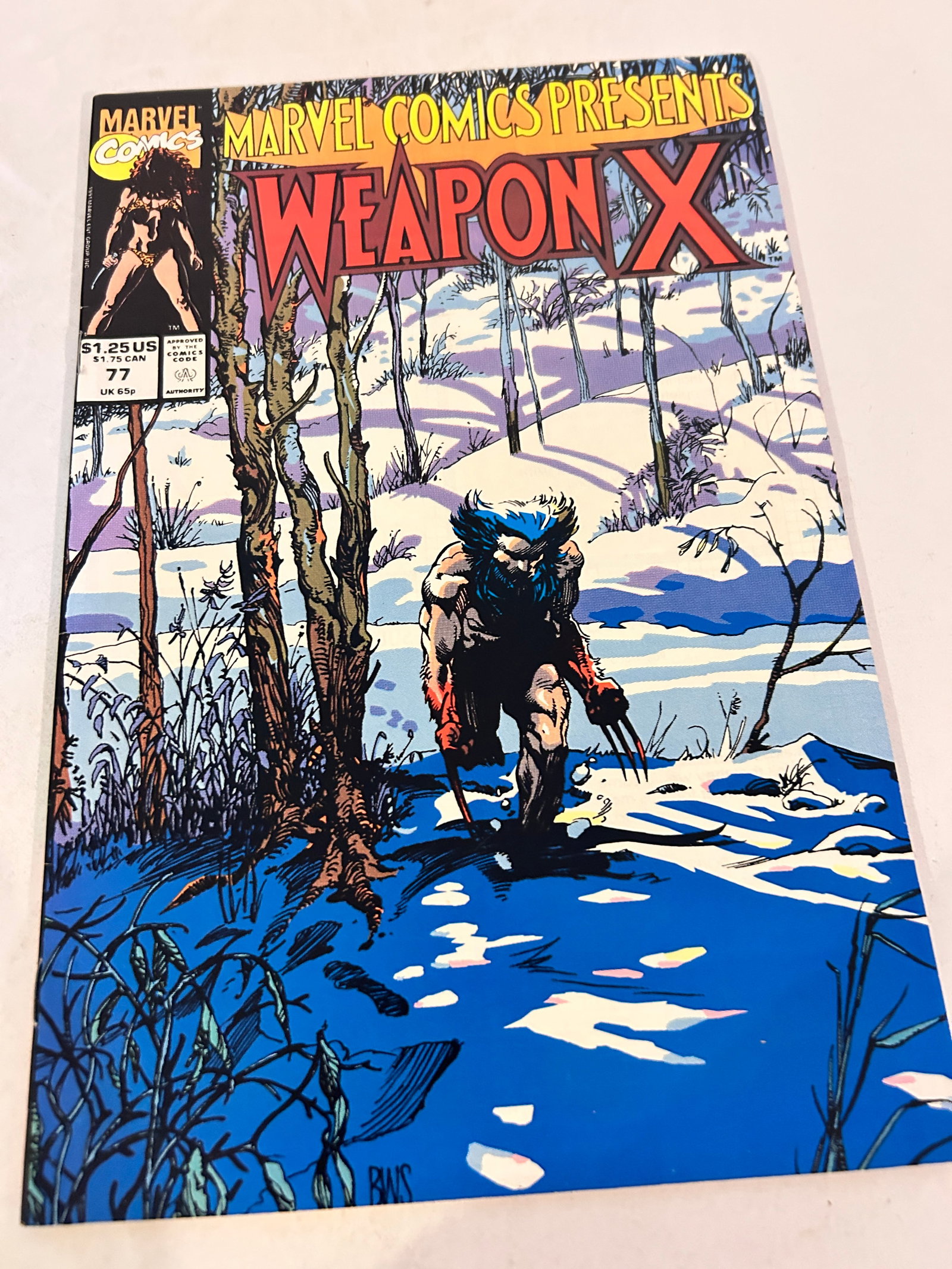 Vintage Comic Book Marvel Comics Presents WeaponX # 77 (1 of 2)