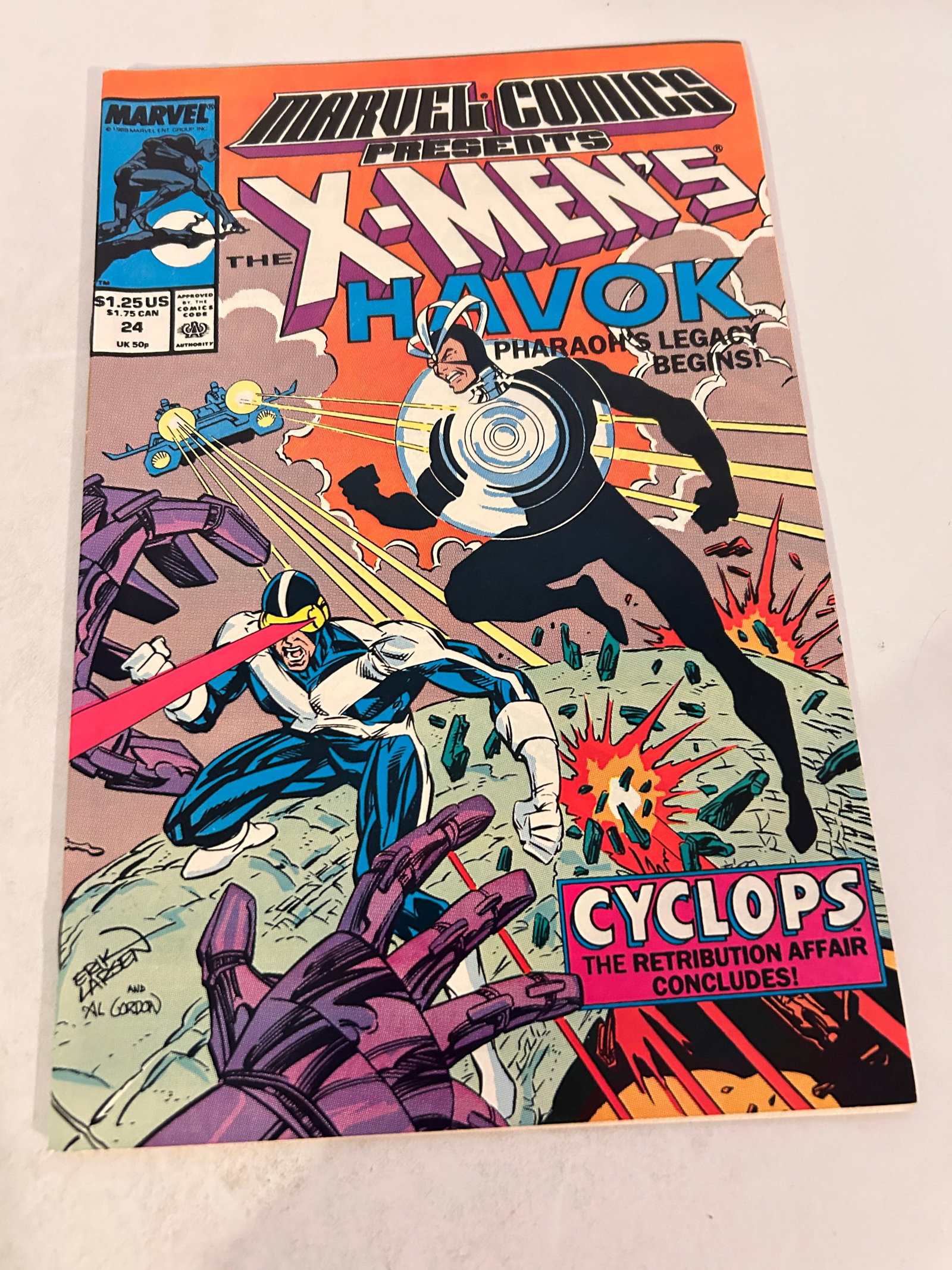 Vintage Comic Book Marvel Comics Presents The X-Men's Havok # 24 (1 of 2)