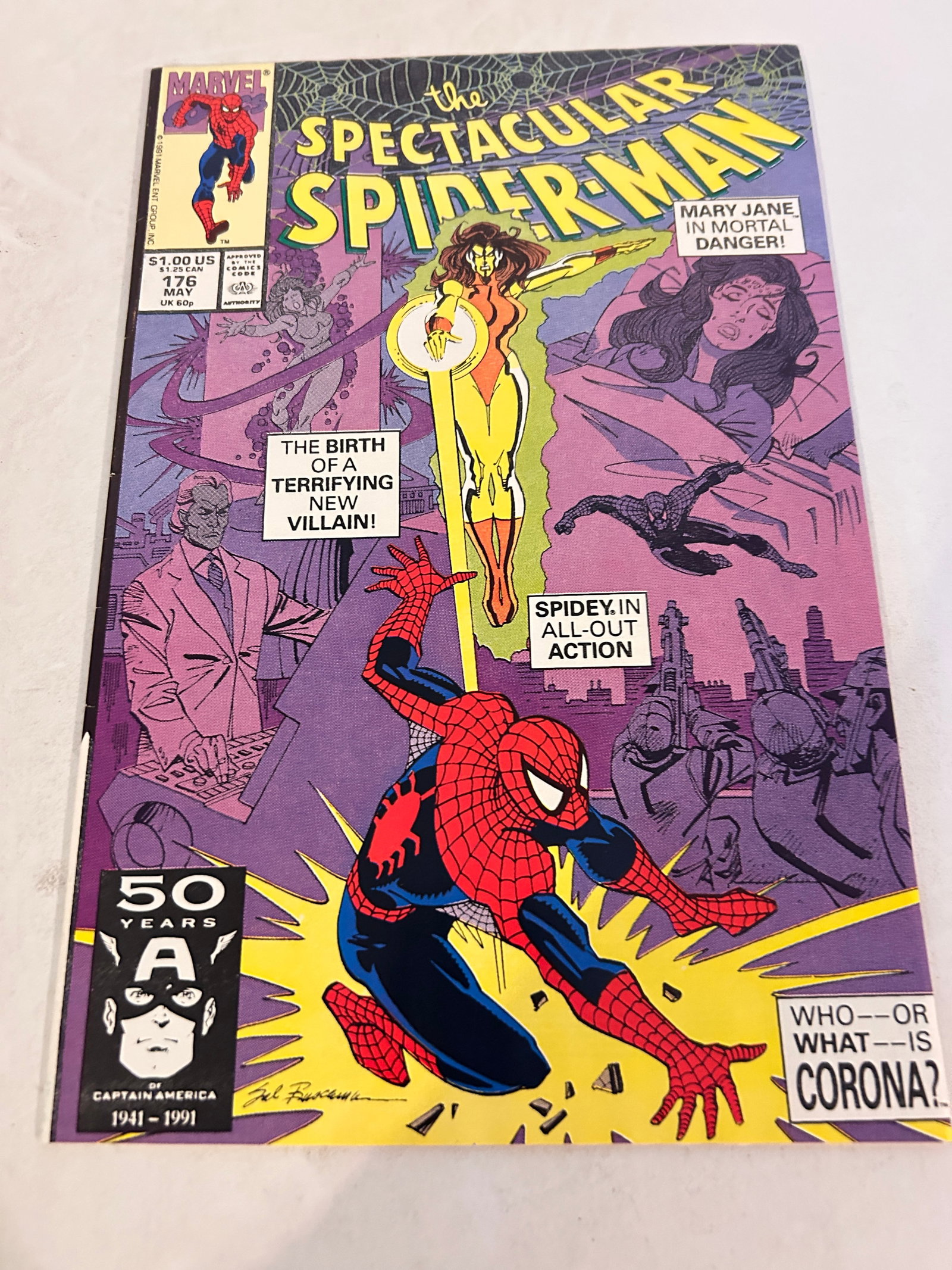 Vintage Comic Book The Spectacular Spider-Man # 176 (1 of 2)