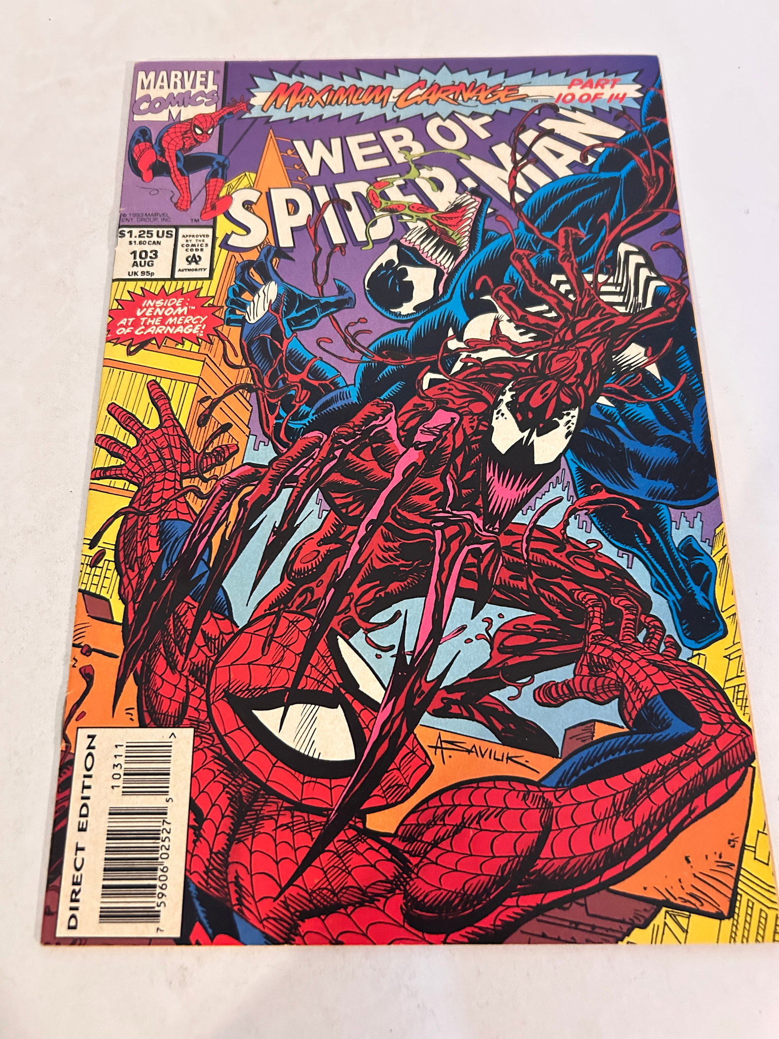 Vintage Comic Book Web of Spider-Man # 103 (1 of 2)