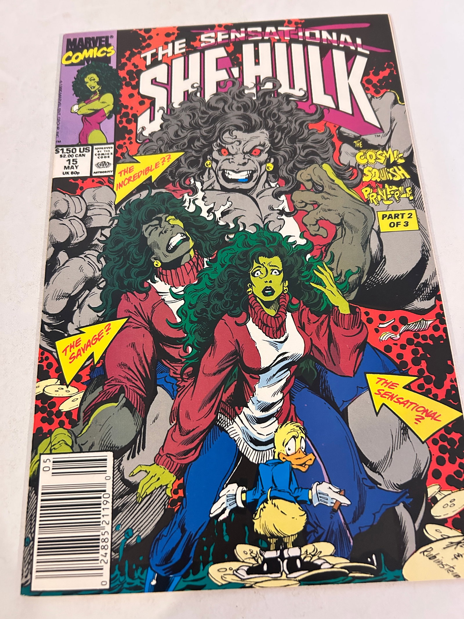Vintage Comic Book The Sensational She-Hulk # 15 (1 of 2)