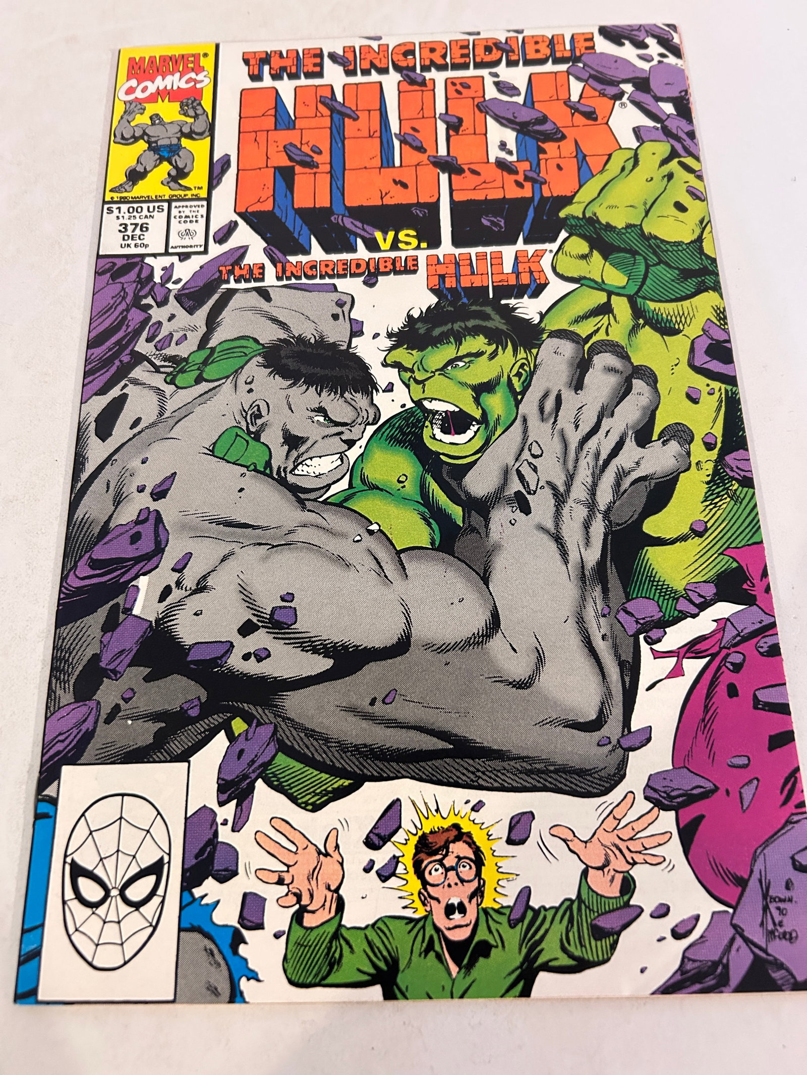 Vintage Comic Book The Incredible Hulk # 376 (1 of 2)
