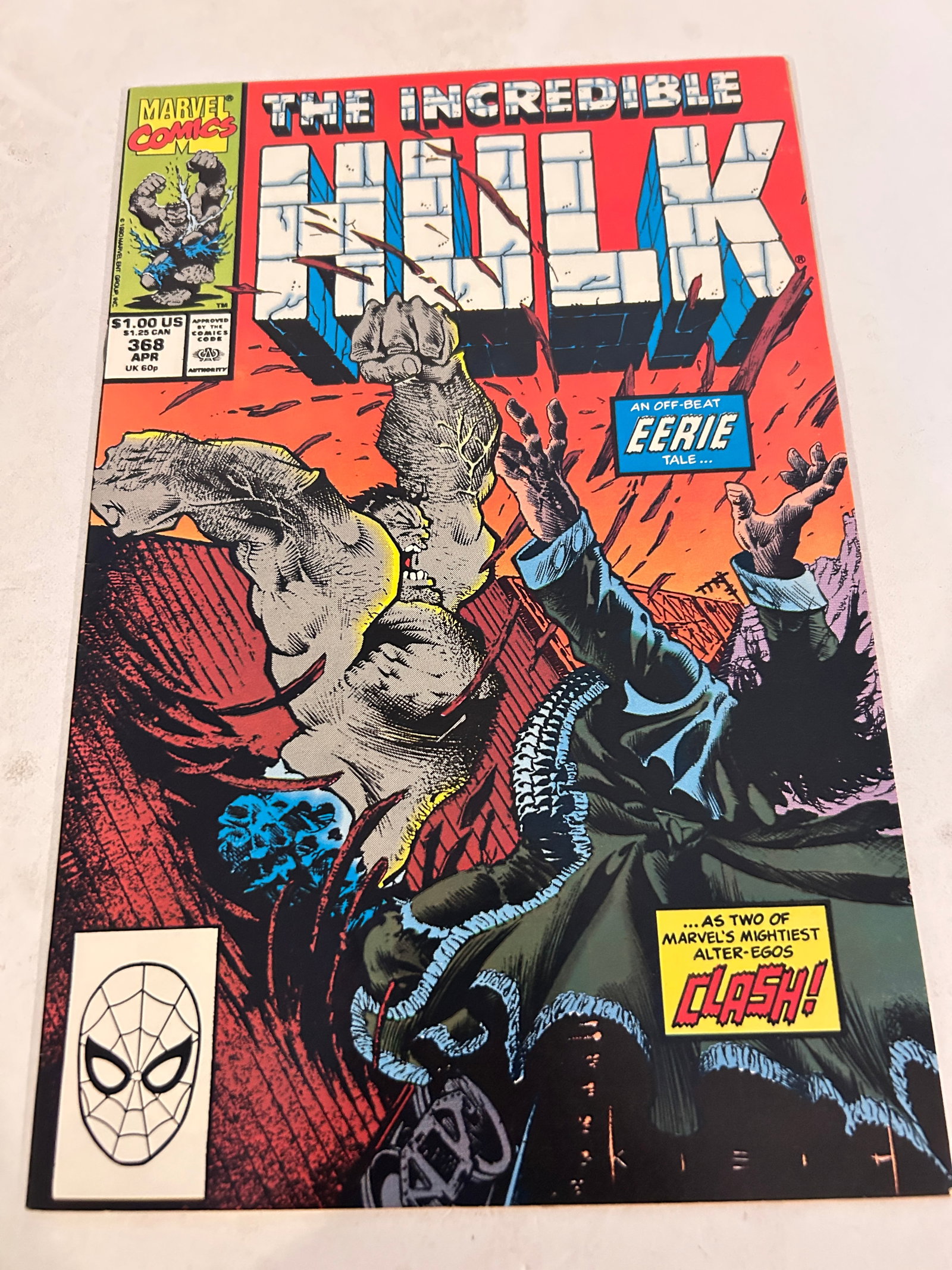 Vintage Comic Book The Incredible Hulk # 368 (1 of 2)