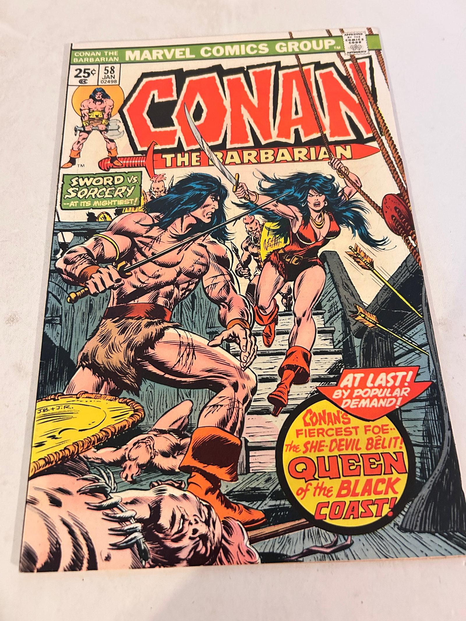 Vintage Comic Book Conan the Barbarian # 58 (1 of 2)