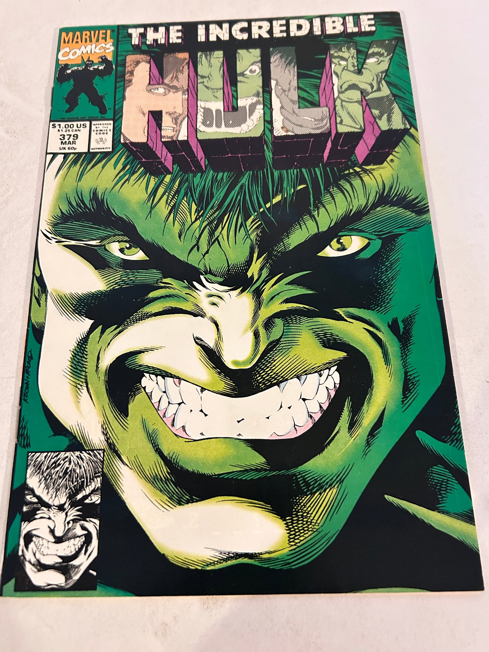 Vintage Comic Book The Incredible Hulk # 379 (1 of 2)